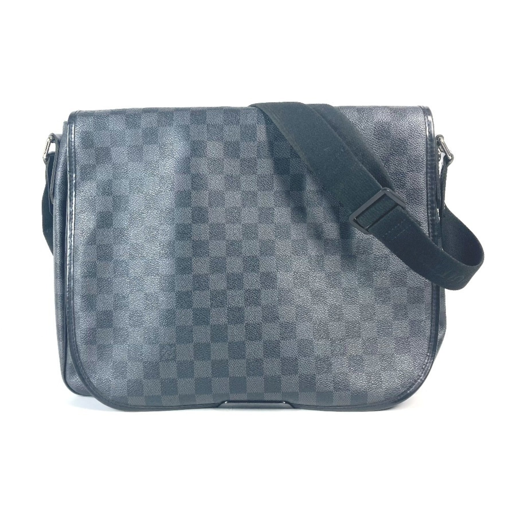 Louis Vuitton Damier Graphite Daniel GM Flap Bag Messenger Crossbody Shoulder Canvas Men's