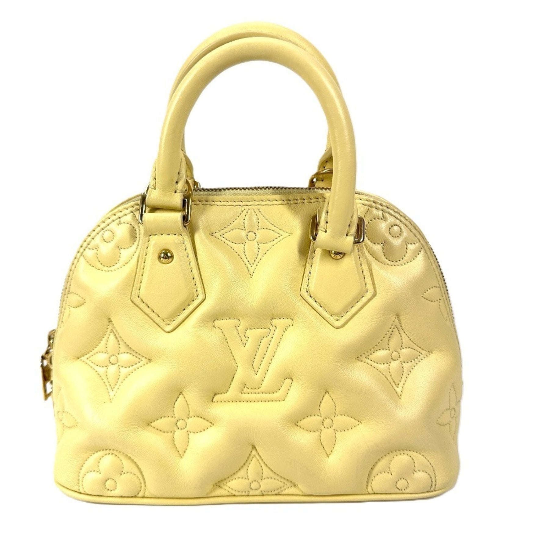 Louis Vuitton Soft Bubble Gram Alma BB Bag Crossbody Handbag Shoulder Leather Banana