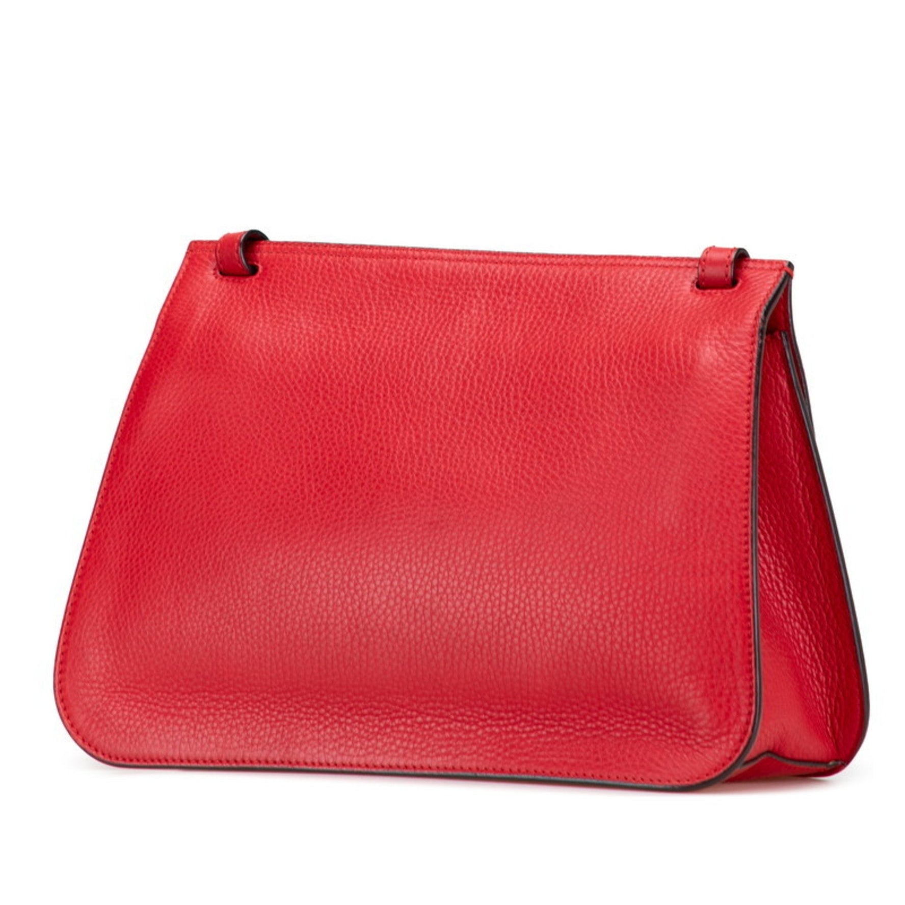 Gucci Bamboo Fringe Tassel Crossbody Shoulder Bag Red Leather