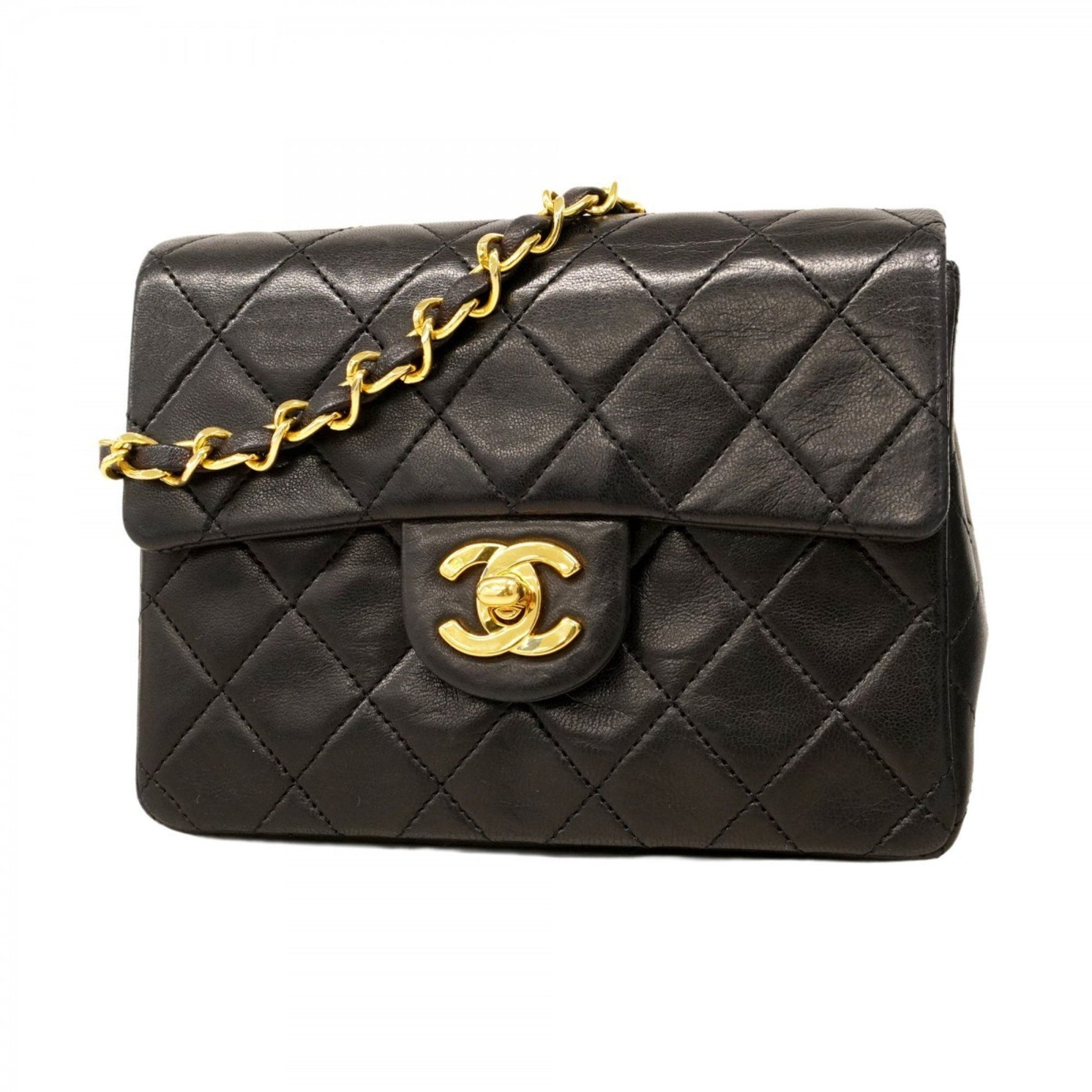 Chanel Mini Matelasse Shoulder Bag with Chain Bag, Lambskin