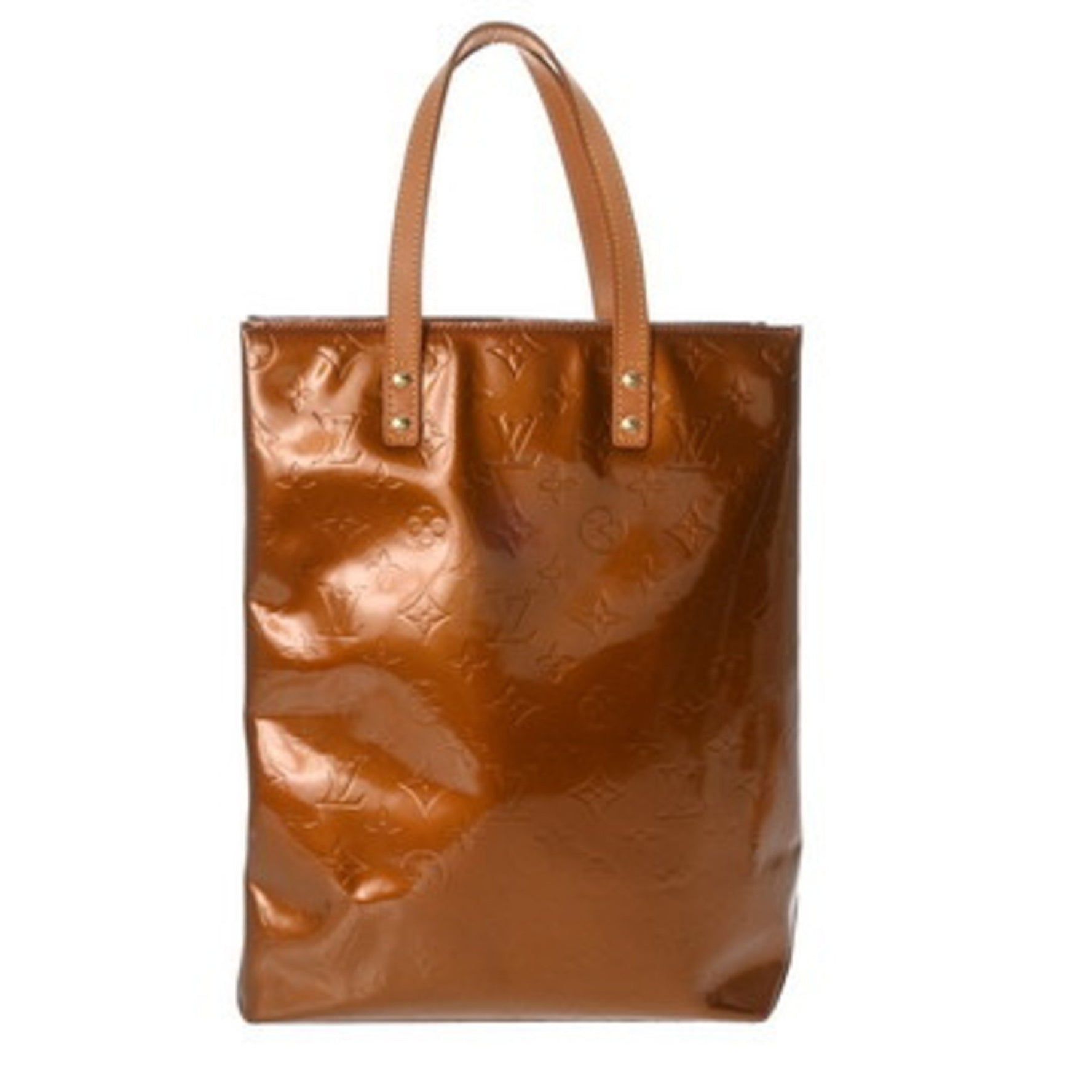 Louis Vuitton Reed MM Monogram Vernis Handbag