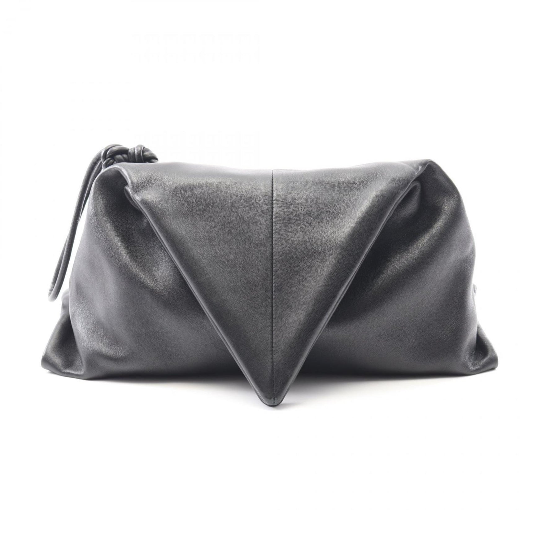 Bottega Veneta Triangle Flap Clutch Bag, Leather