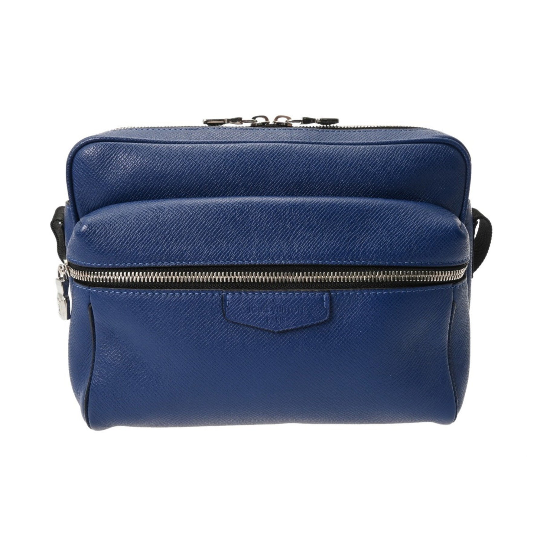 LOUIS VUITTON Taiga Outdoor Messenger Bag PM Leather Shoulder