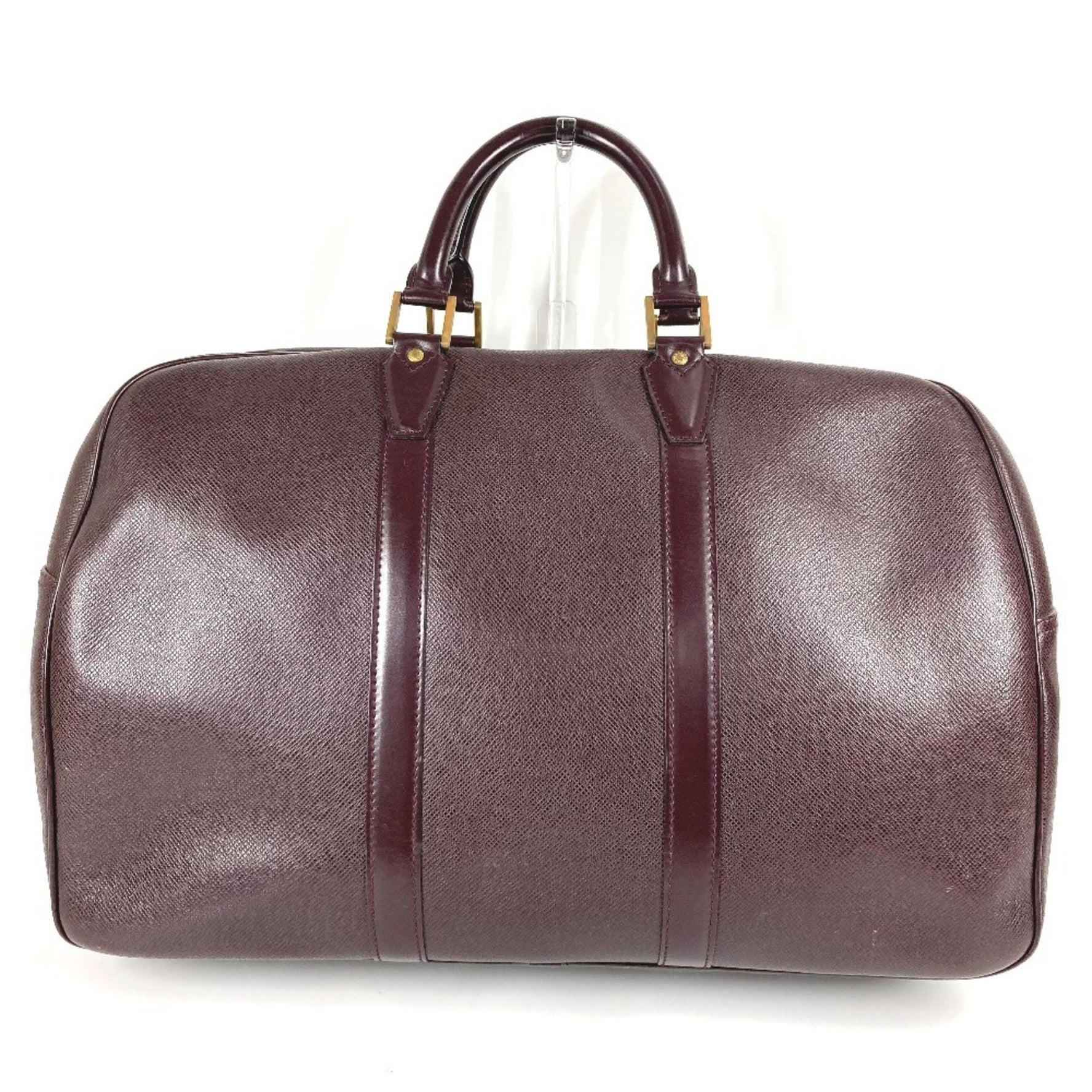 LOUIS VUITTON Taiga Kendall PM Travel Bag, Shoulder/Boston Leather, Men's, Acajou Purple