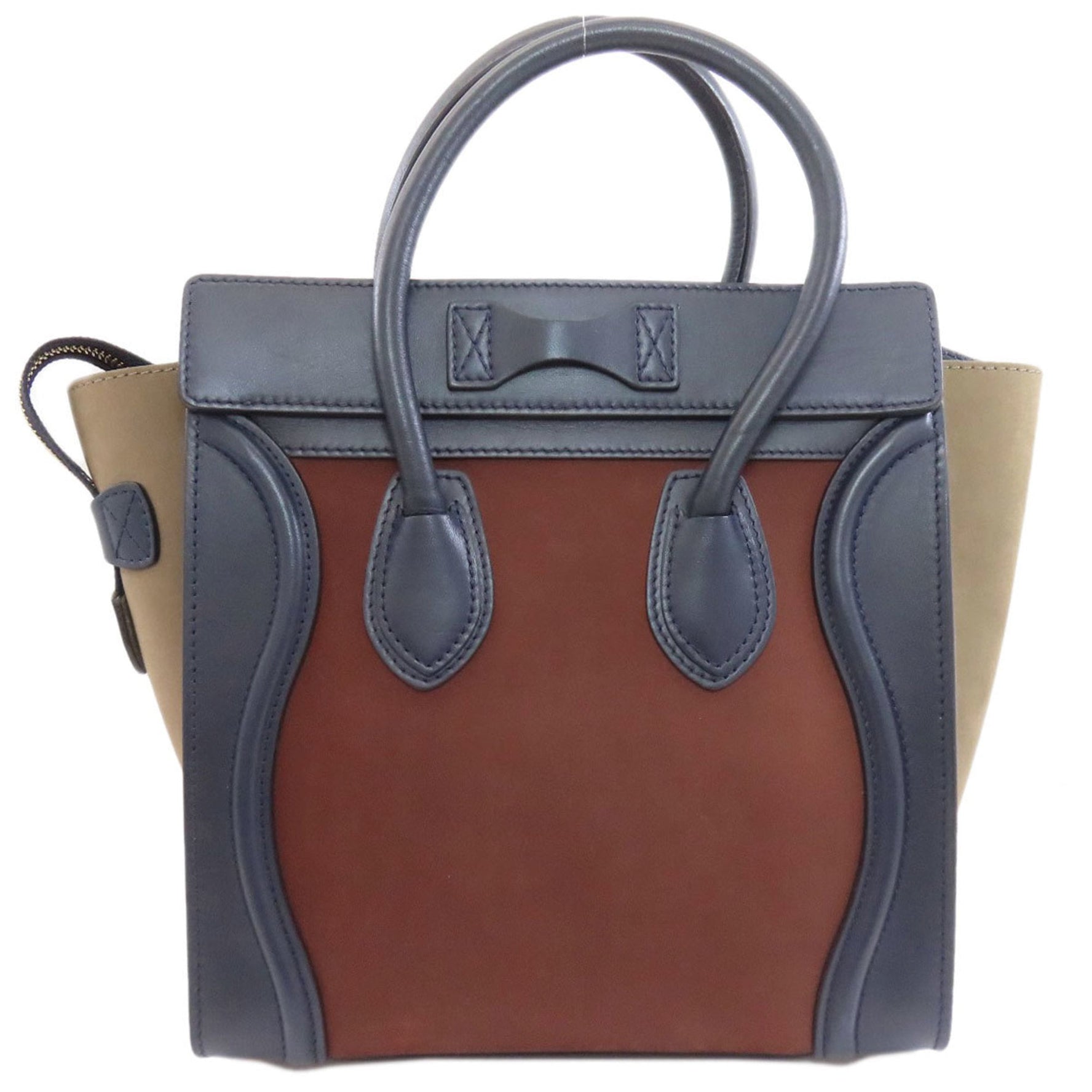 Celine Luggage Micro Handbag in Calfskin/Suede