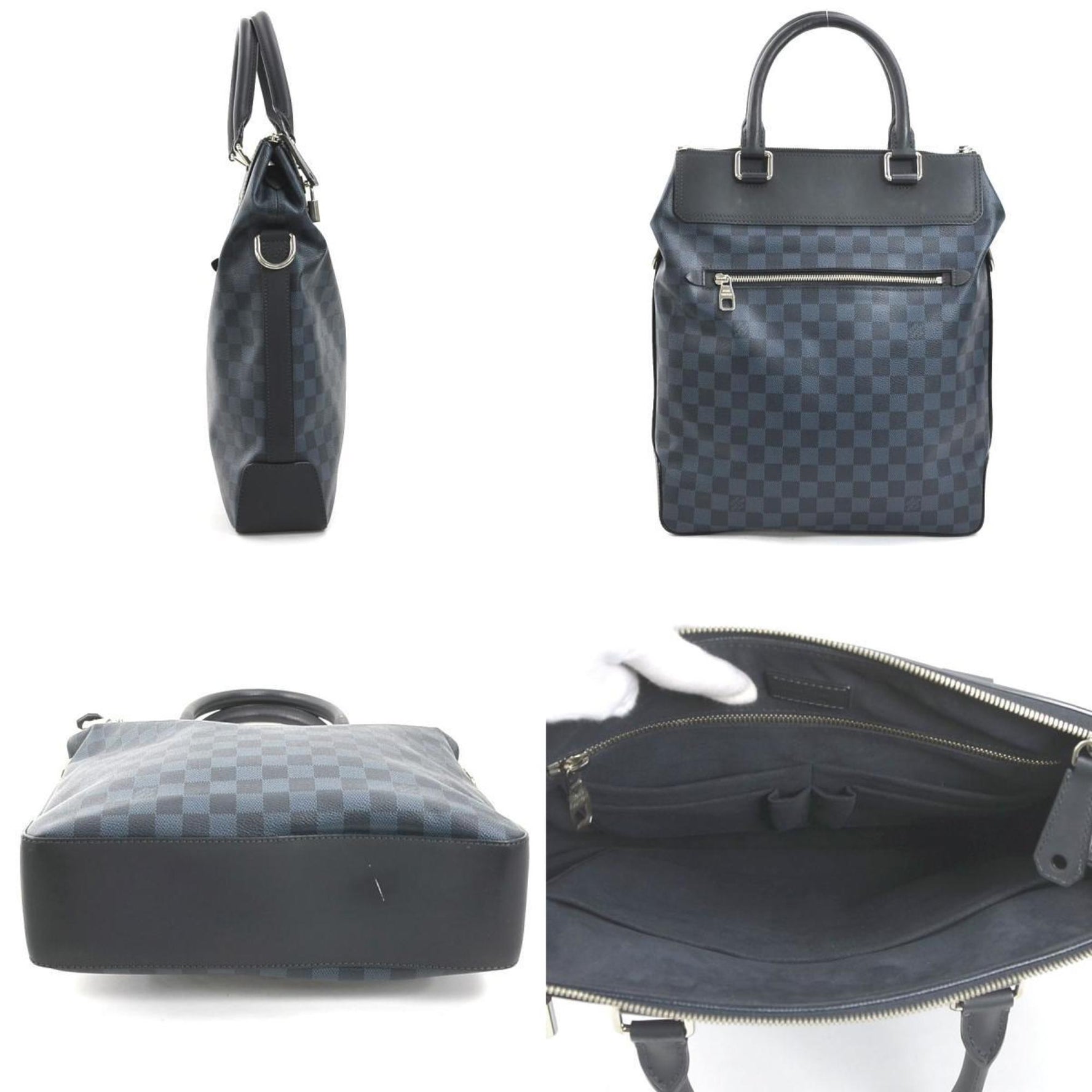 LOUIS VUITTON Handbag Shoulder Bag Damier Cobalt Greenwich Navy Men's N41351 99999g