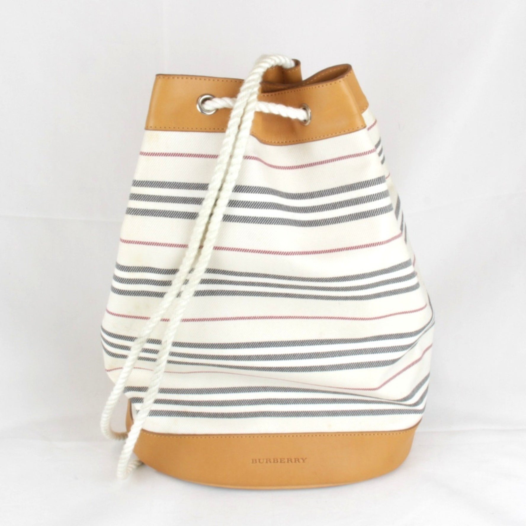 BURBERRY Backpack/Daypack Striped Multicolor Canvas Backpack