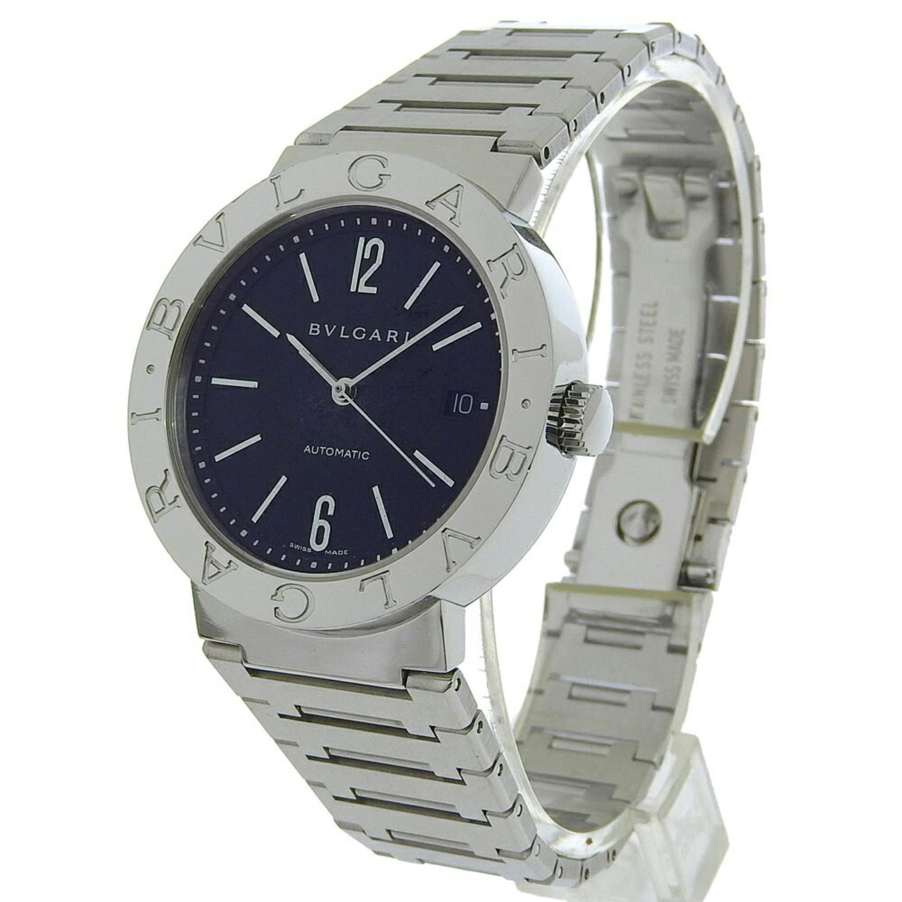 BVLGARI Bulgari Watch BB33SS Stainless Steel Automatic Black Dial Women's I120224008