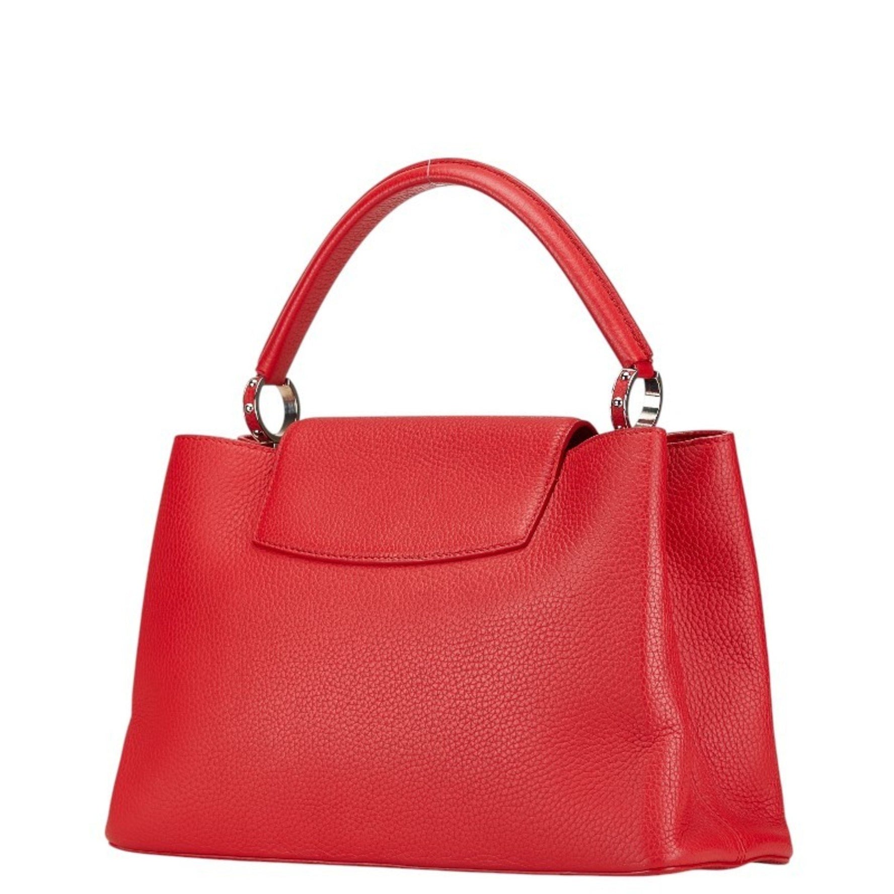Louis Vuitton Capucines MM Handbag Tote Bag M94631 Coquelicot Red Leather Women's LOUIS VUITTON