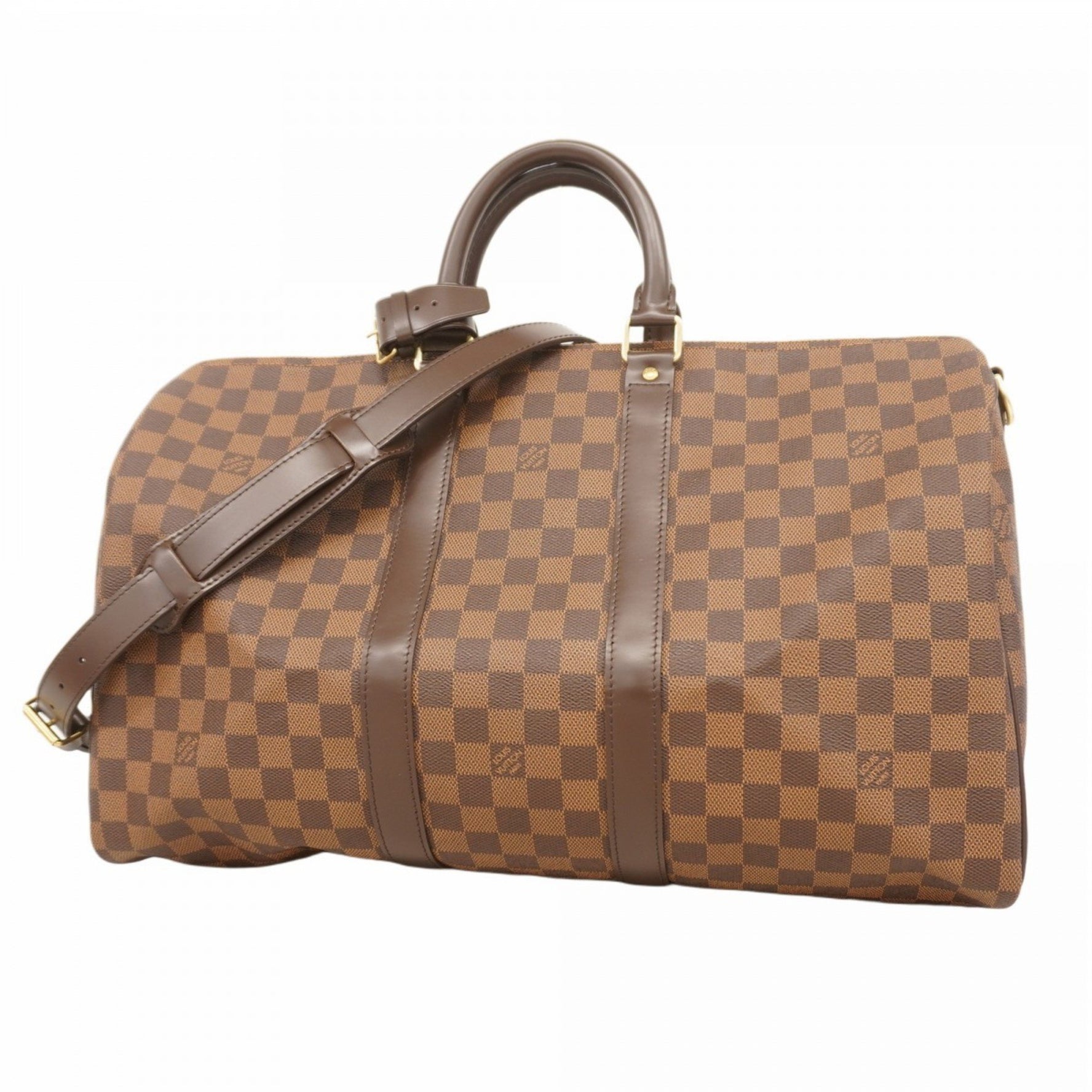 Louis Vuitton Boston Bag Damier Keepall Bandouliere 45 N41428 Ebene Men's Women's