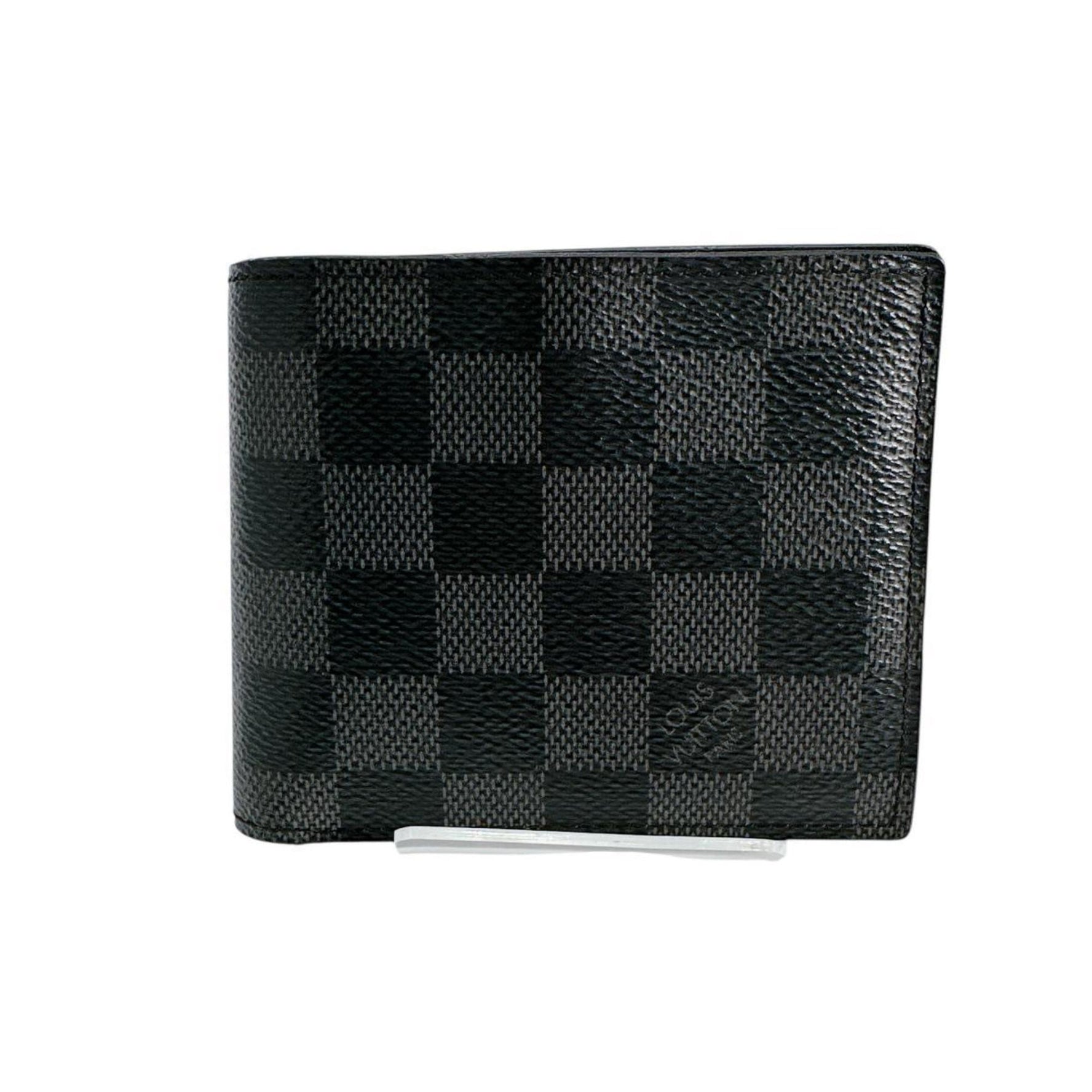 Louis Vuitton Bi-fold wallet Wallet Damier Graphite Portefeuille Marco canvas