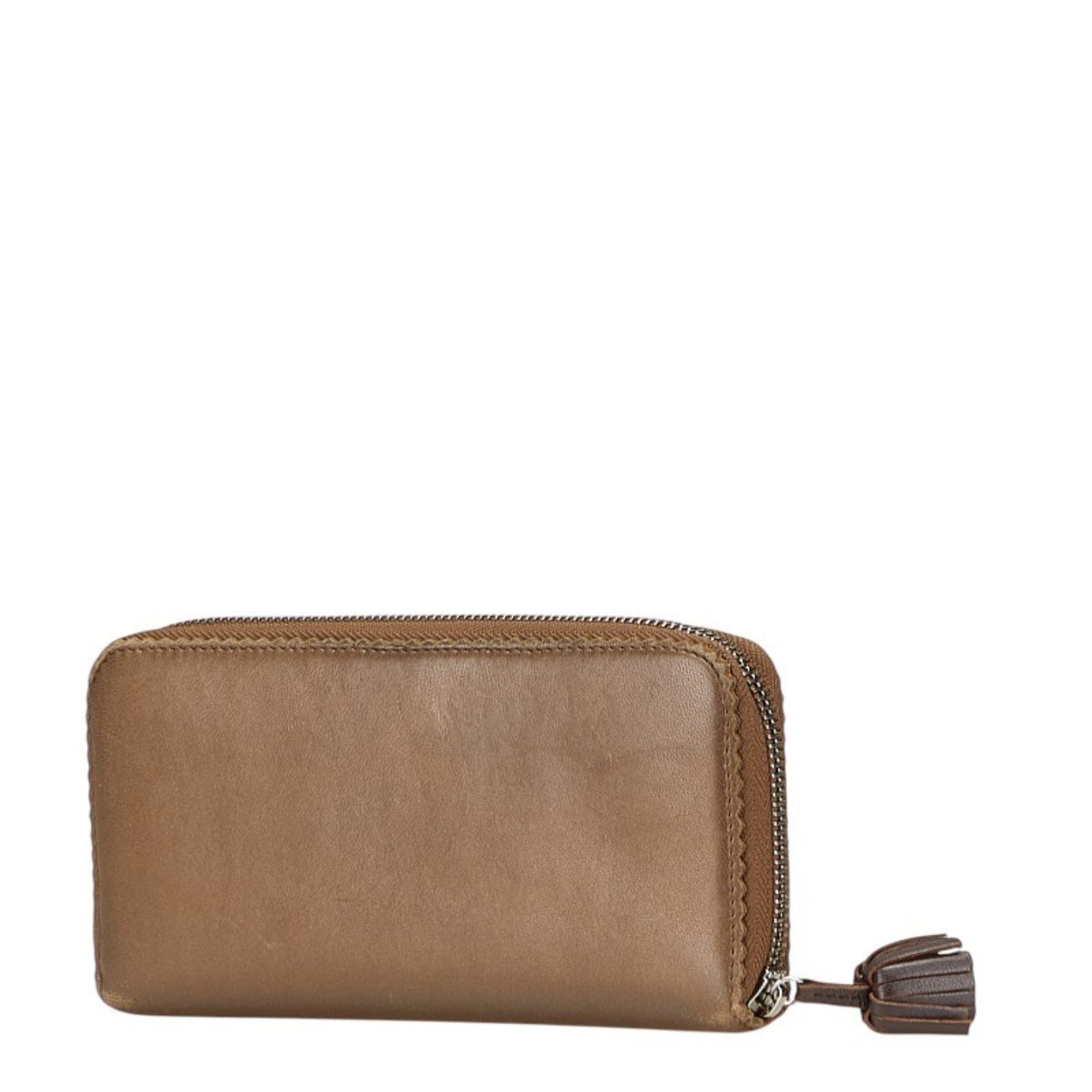 LOEWE Anagram Round Zip Long Wallet Leather