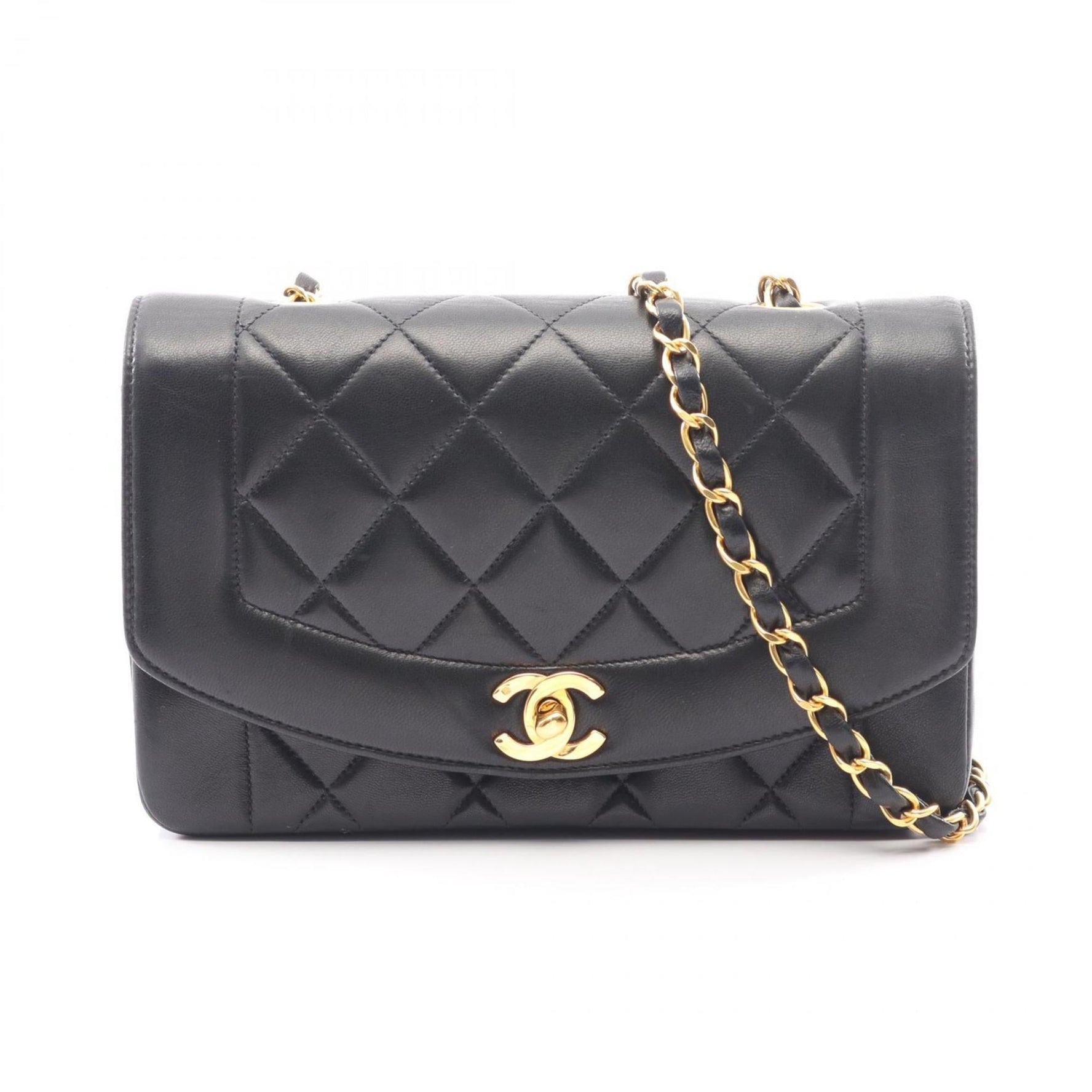 CHANEL Matelasse Diana Flap Shoulder Bag in Lambskin Leather