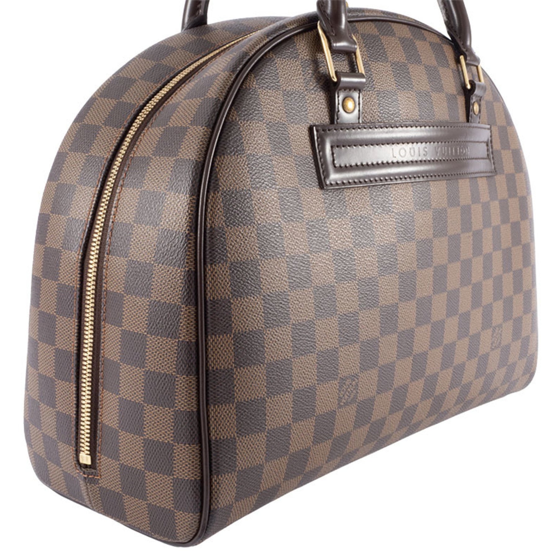 Louis Vuitton Nolita Handbag Damier Ebene Canvas Boston Bag