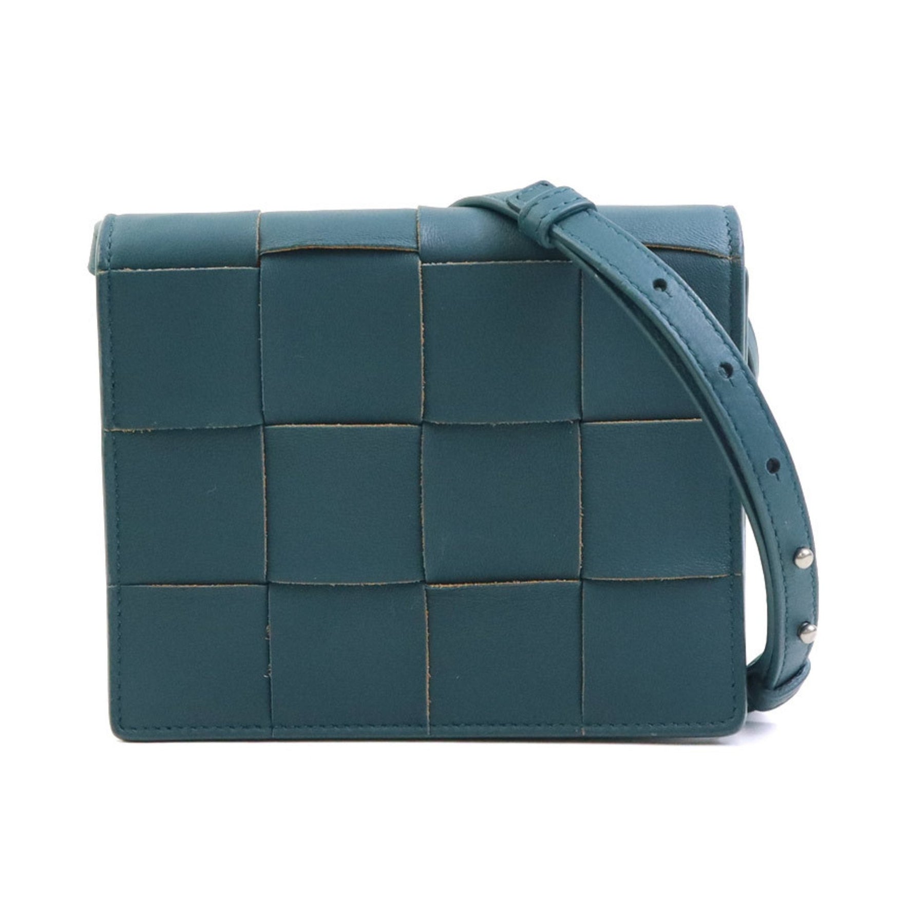 BOTTEGA VENETA Shoulder bag Leather Dark green Men's