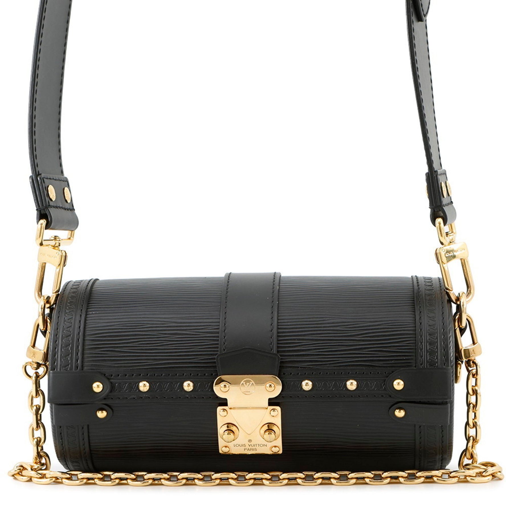 Louis Vuitton Epi Papillon Trunk Shoulder Bag LOUIS VUITTON Black