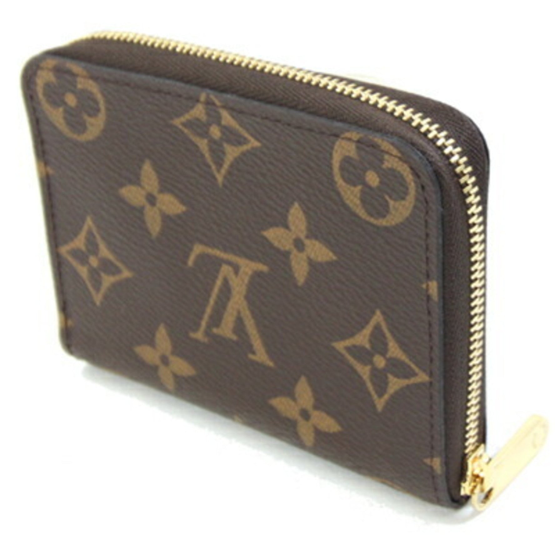 Louis Vuitton Monogram Zippy Coin Case Mini Wallet Round