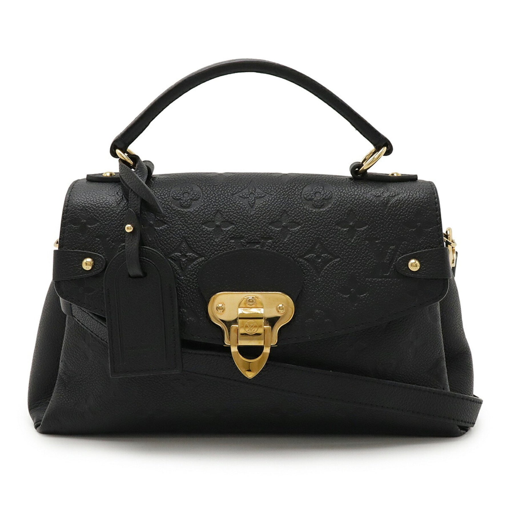 LOUIS VUITTON Monogram Empreinte Georges BB Handbag/Shoulder Bag in Black