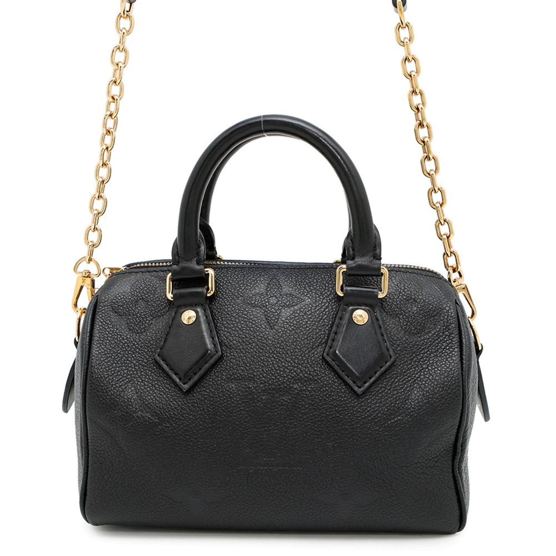 Louis Vuitton Monogram Empreinte Giant Speedy Bandouliere 20 Handbag Black