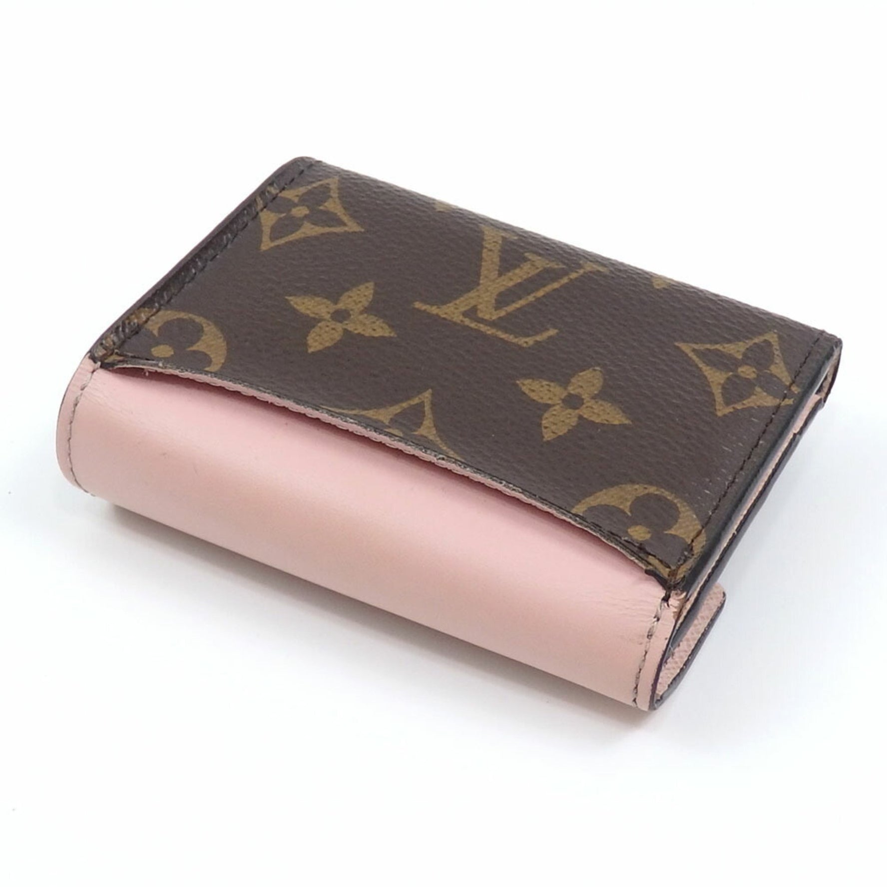 Louis Vuitton Monogram Zoe Tri-fold Wallet, Women's, M62933, Rose Ballerine