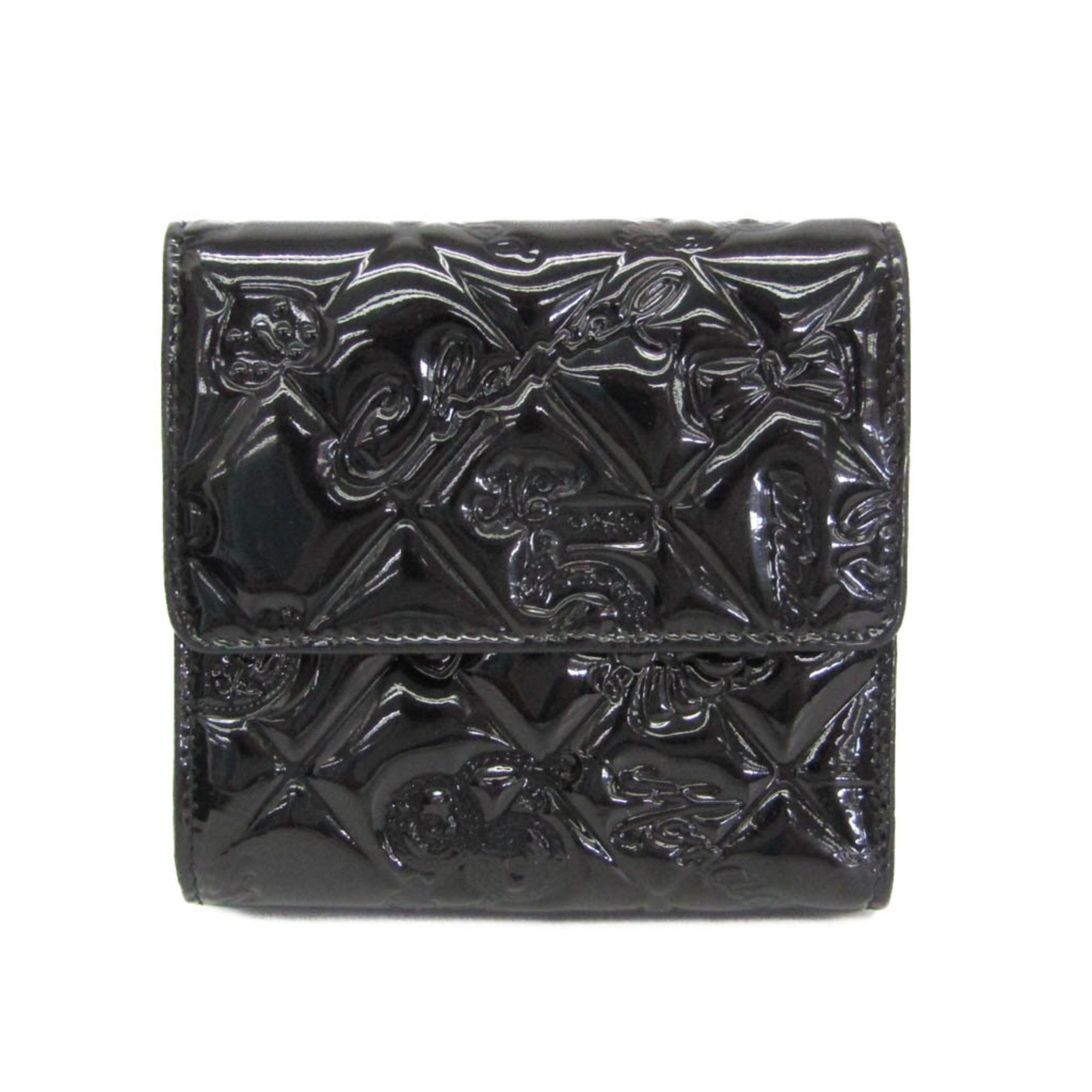 Chanel Icon Patent Leather Wallet (tri-fold)