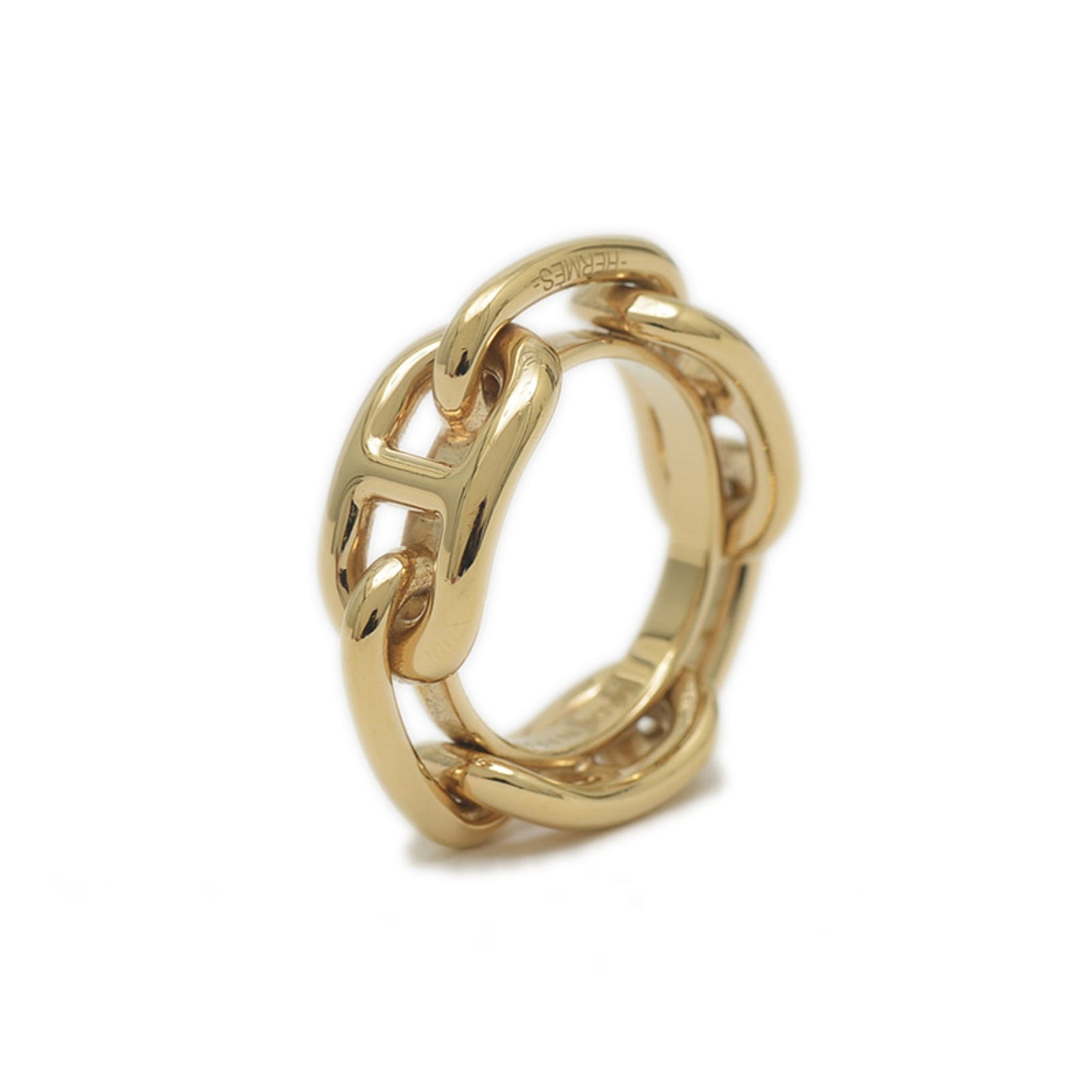 Hermes Legato scarf ring, brass, permabrass