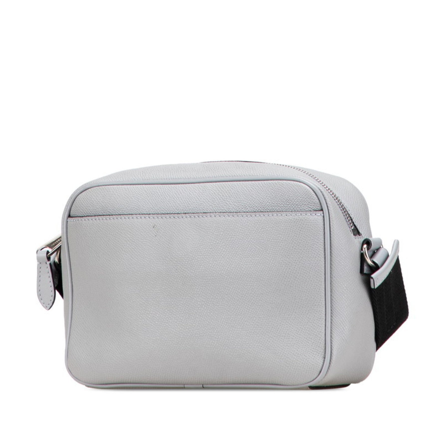 Burberry body bag shoulder gray black leather
