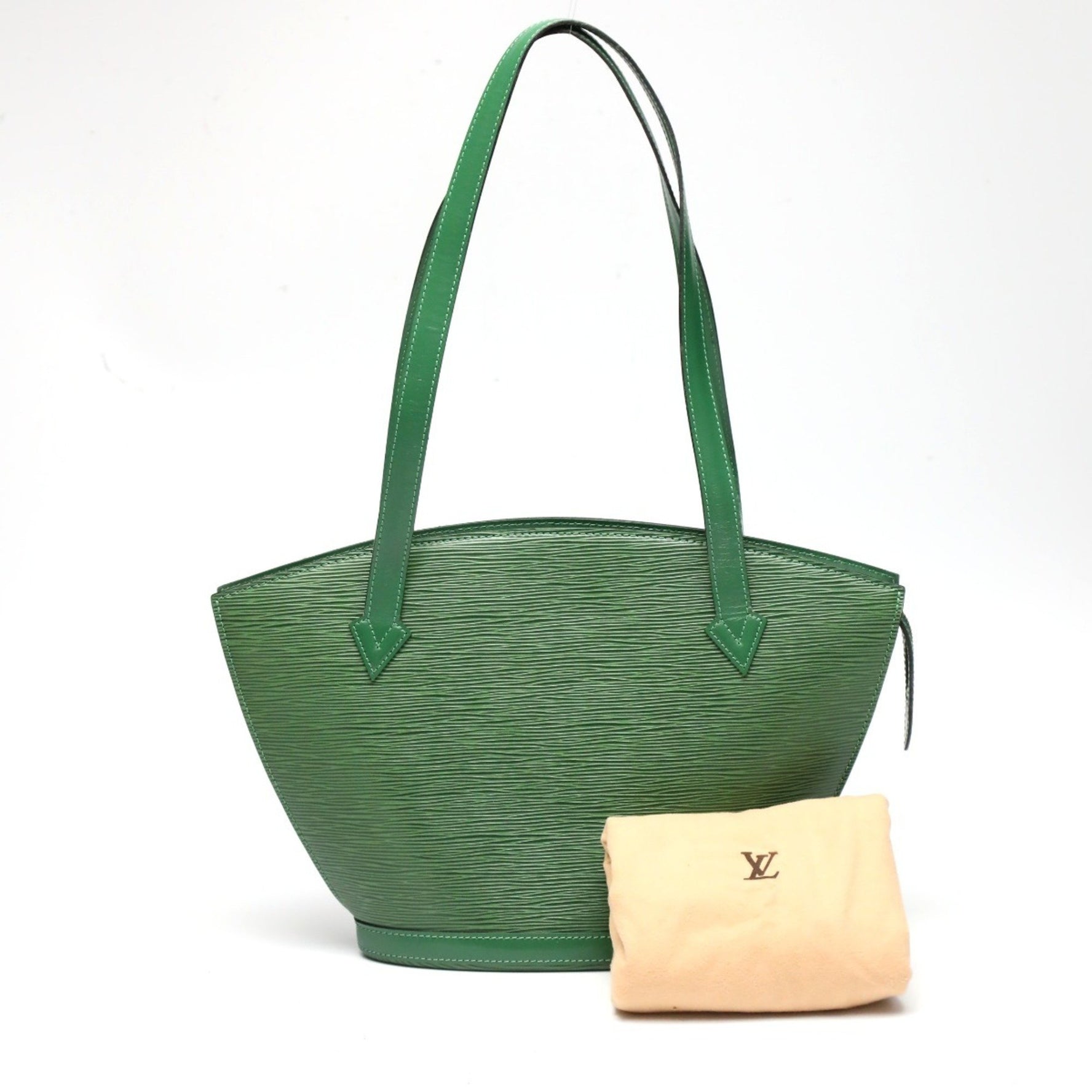 Louis Vuitton Tote Bag Epi Borneo Green Saint Jacques Leather