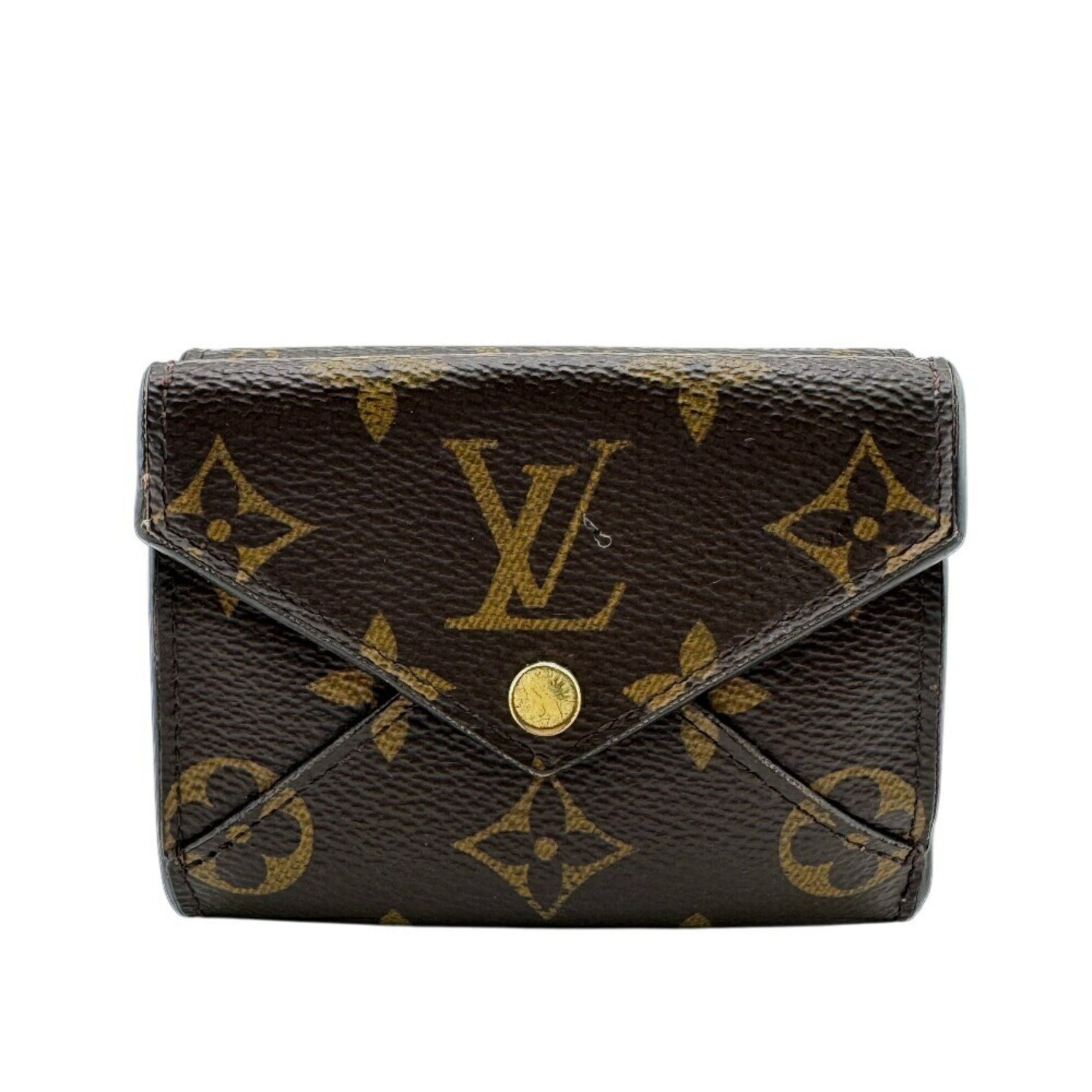 LOUIS VUITTON Portefeuille Celeste Compact Wallet Monogram Trifold Brown