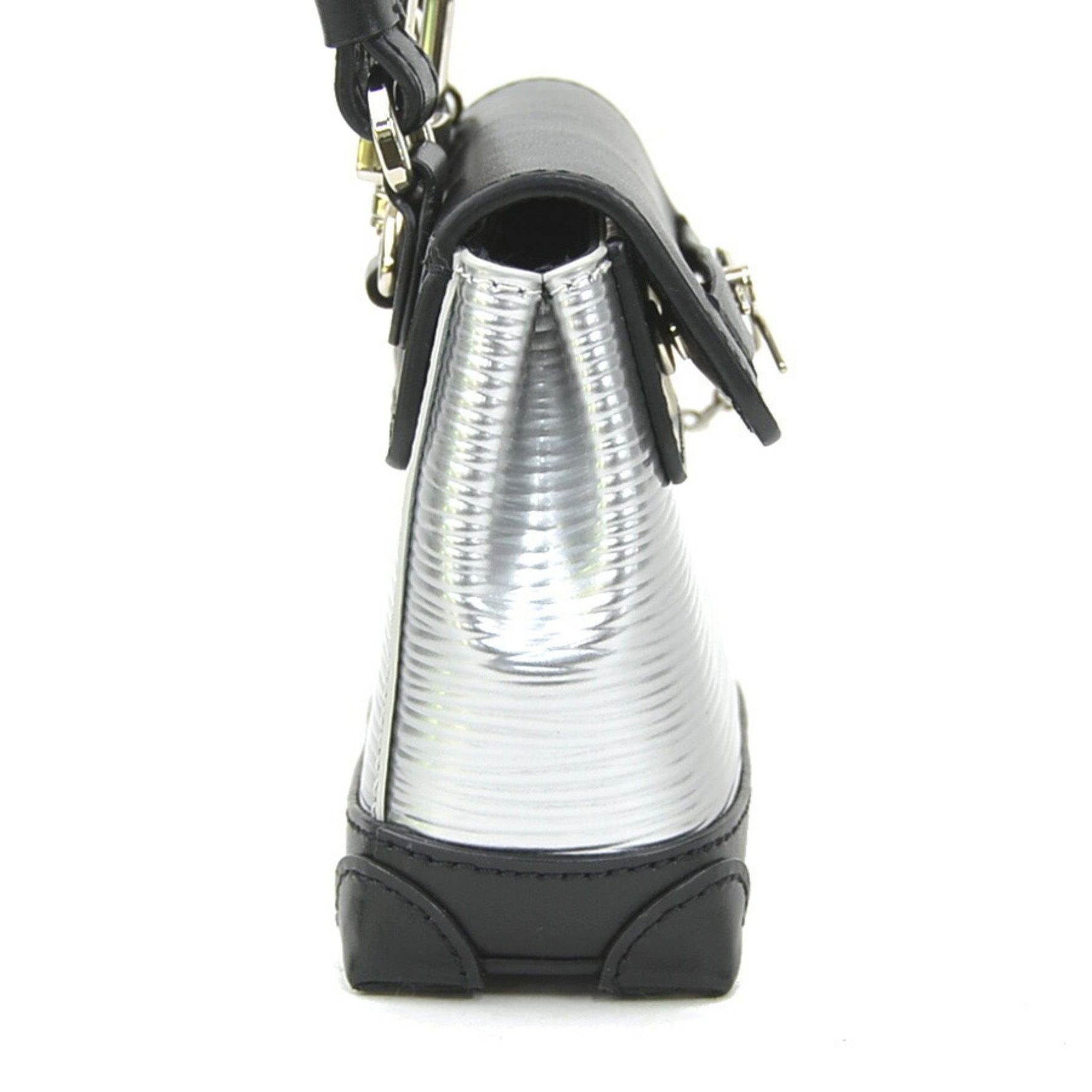 Louis Vuitton Epi Micro Steamer Sack Shoulder Bag/Mini Pouch in Leather, Black and Silver, Men's