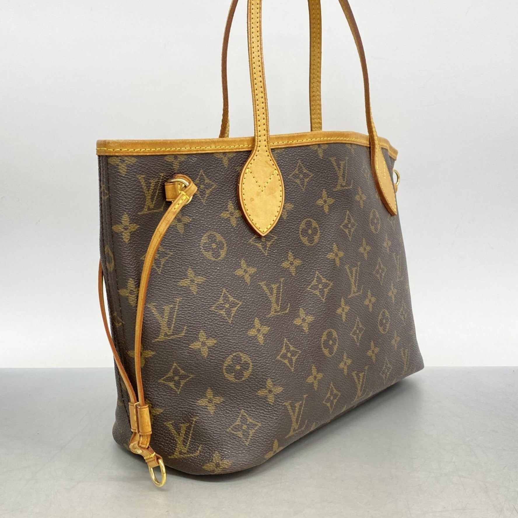 Louis Vuitton Monogram Neverfull PM Tote Bag M40155 Brown Women's