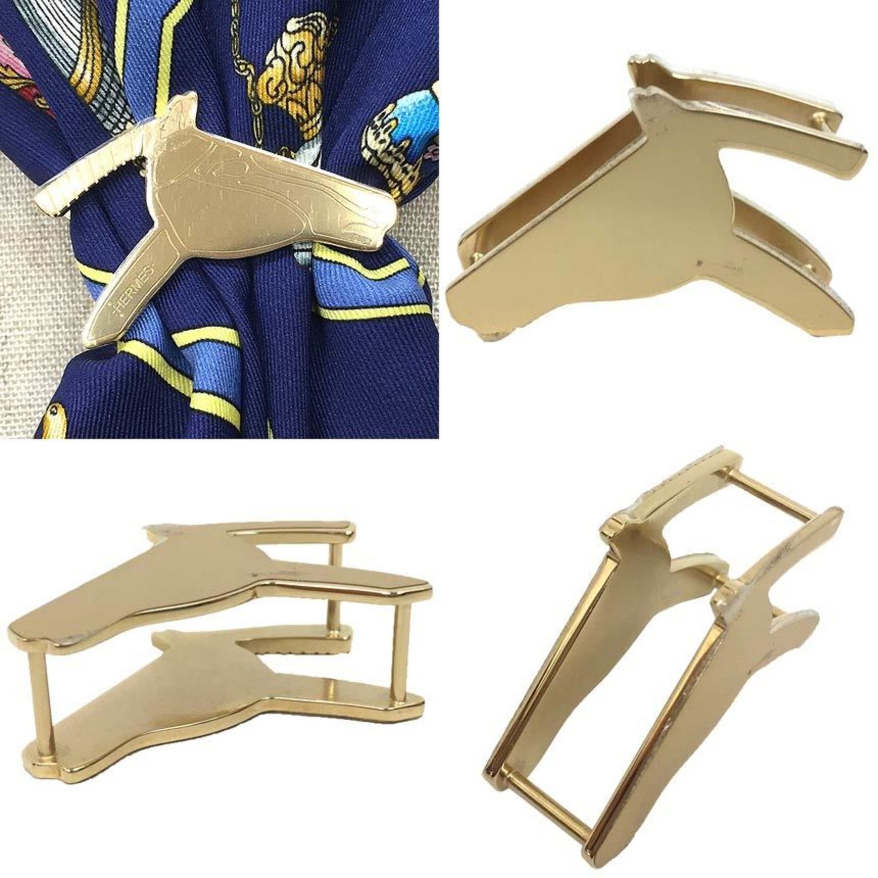 Hermes Horse Head Scarf Ring, Horse, Tete de Cheval, Color