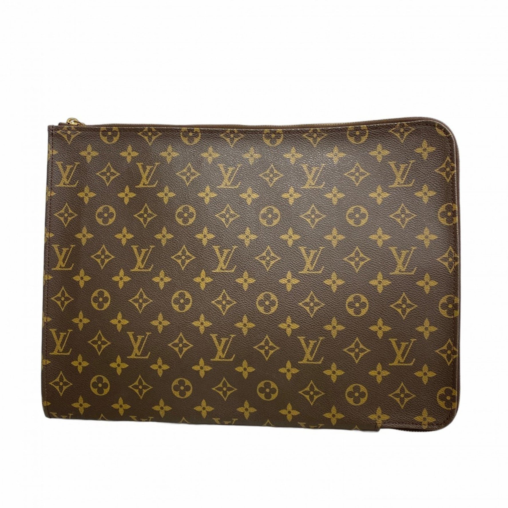 Louis Vuitton Monogram Poche Document Clutch Bag Men's/Women's