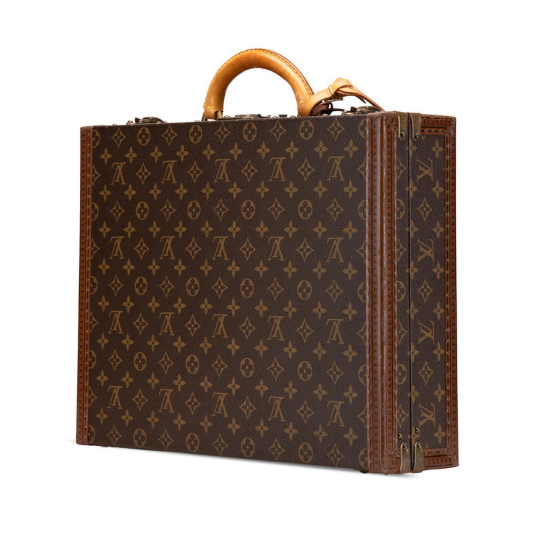 Louis Vuitton Monogram President Crassol Attache Case Trunk PVC Leather