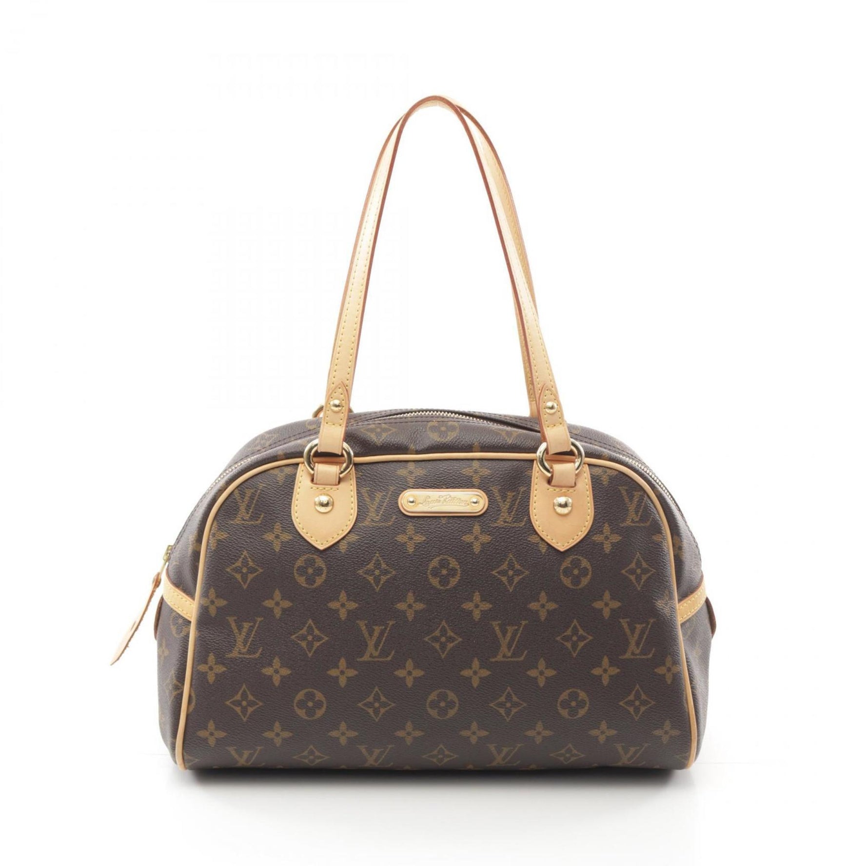 Louis Vuitton Montorgueil PM Monogram Shoulder Bag, Coated Canvas, Leather, Monogram, Women's, Brown, M95565