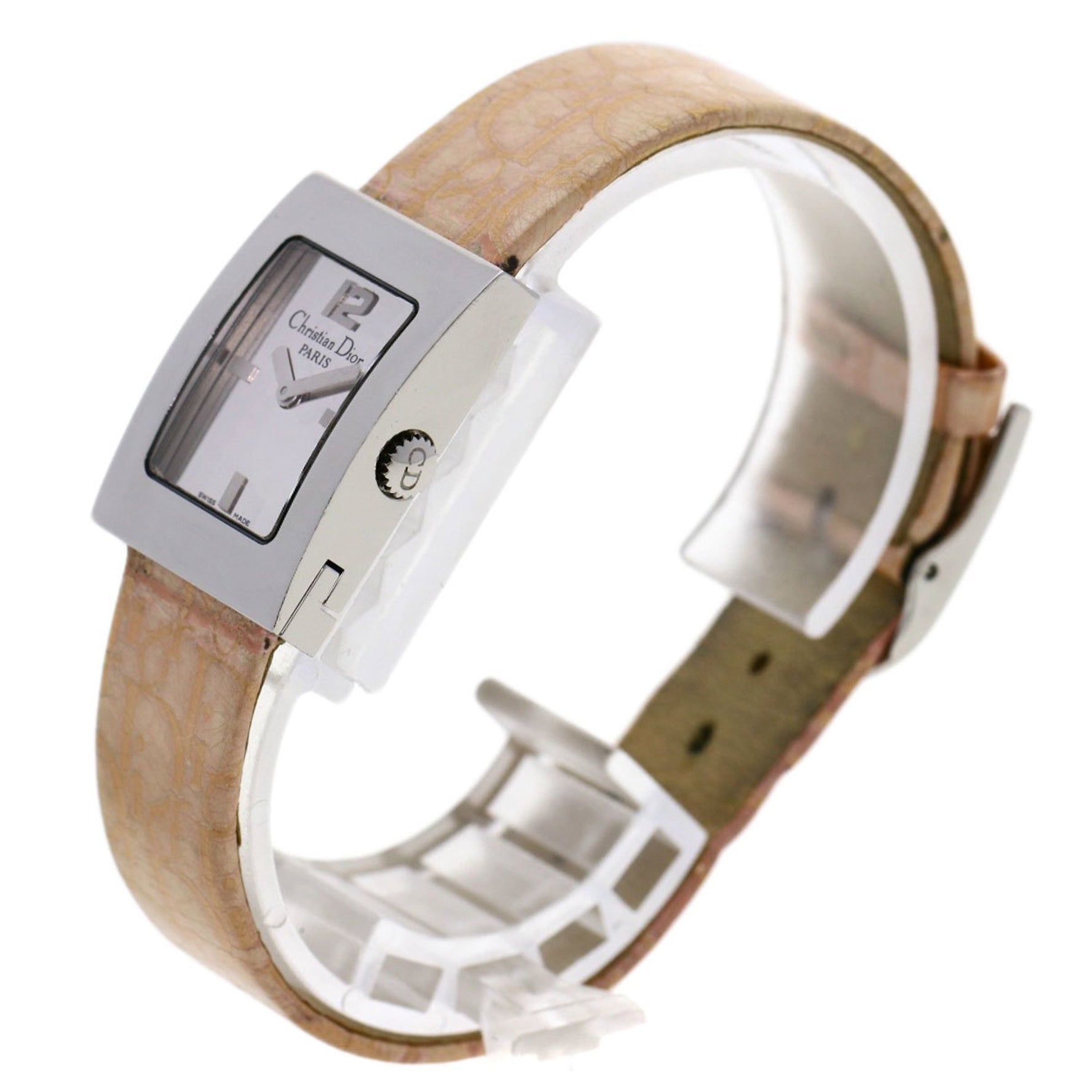 Christian Dior D78-109 Malice Watch Stainless Steel Leather Women's