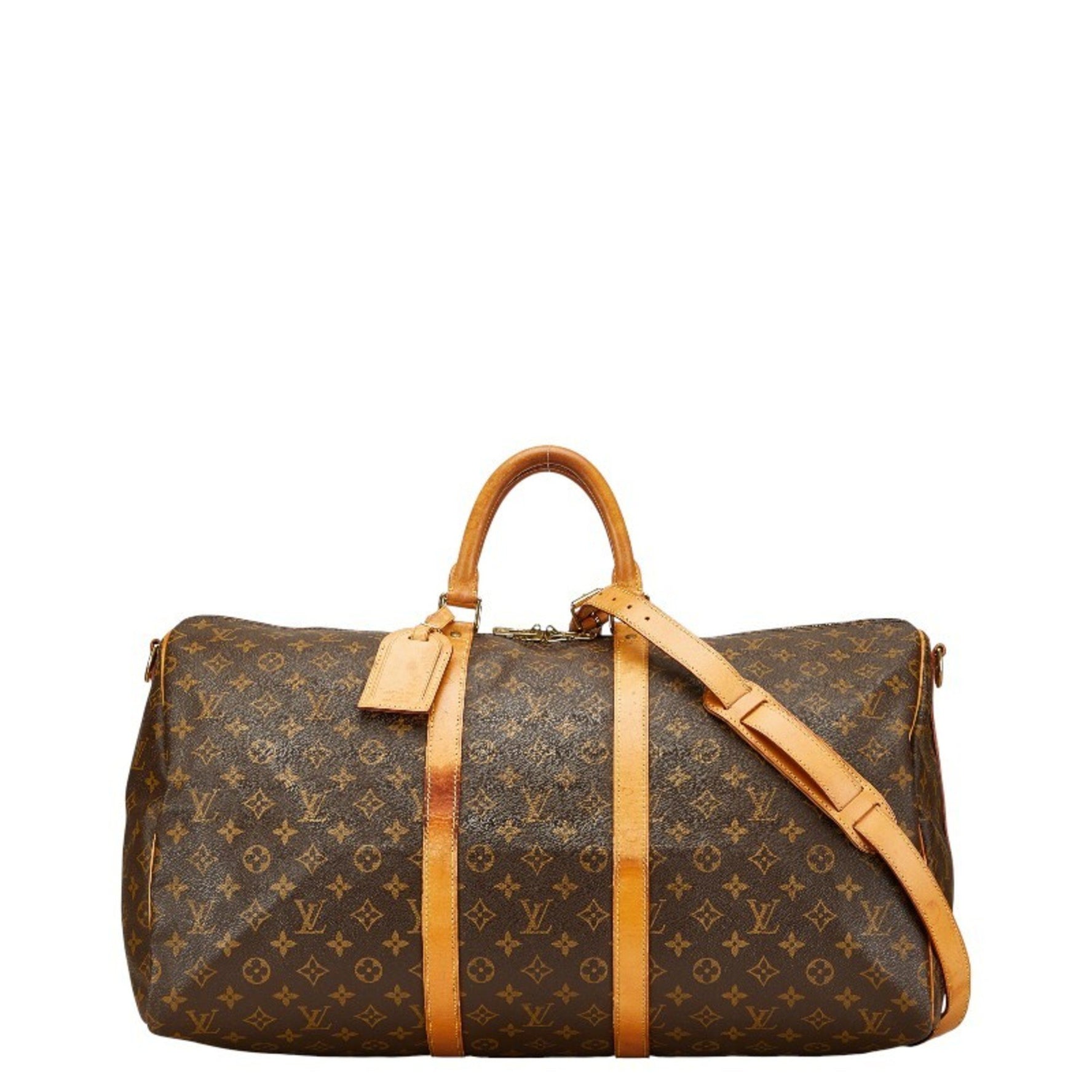 Louis Vuitton Monogram Keepall Bandouliere 55 Boston/Shoulder Bag, PVC Leather, LOUIS VUITTON