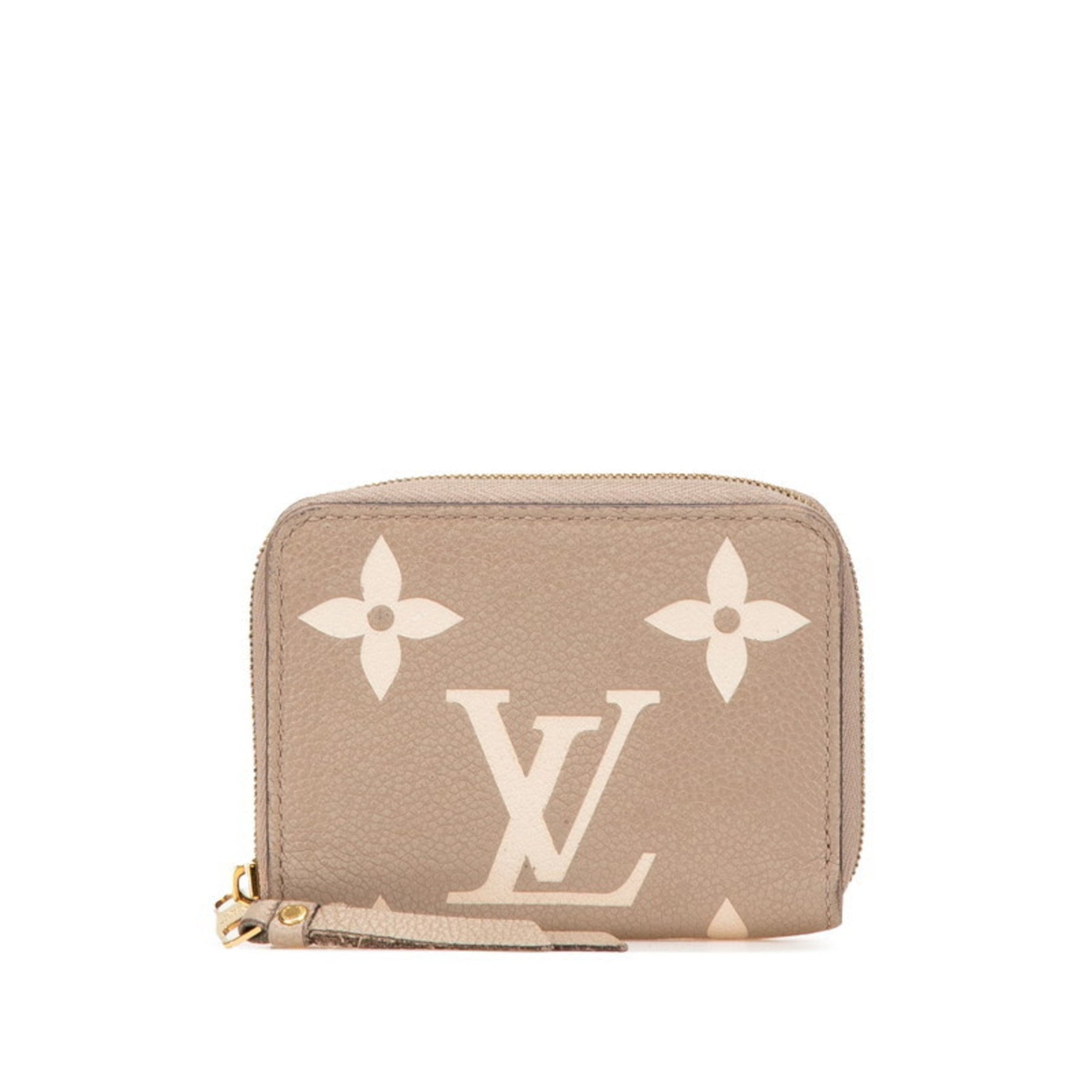 Louis Vuitton Monogram Empreinte Zippy Coin Purse Tourterelle Leather