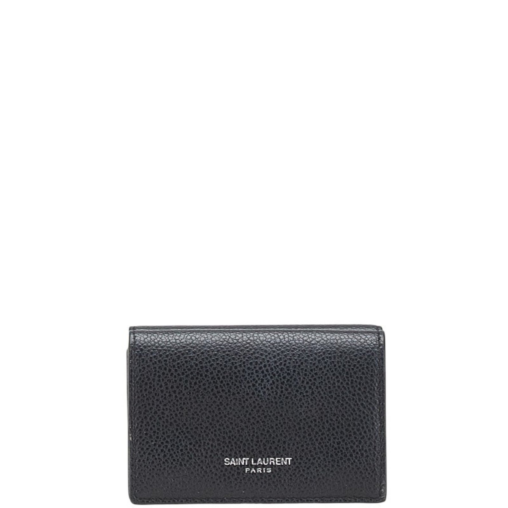 Saint Laurent Tri-fold Compact Wallet Leather