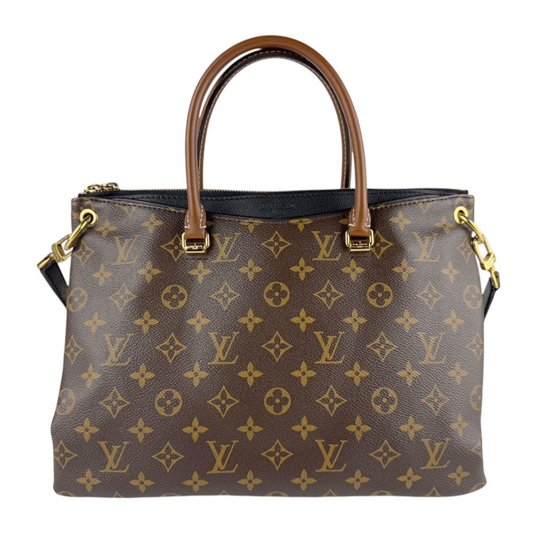 Louis Vuitton Monogram Pallas Canvas Handbag/Shoulder Bag, Noir