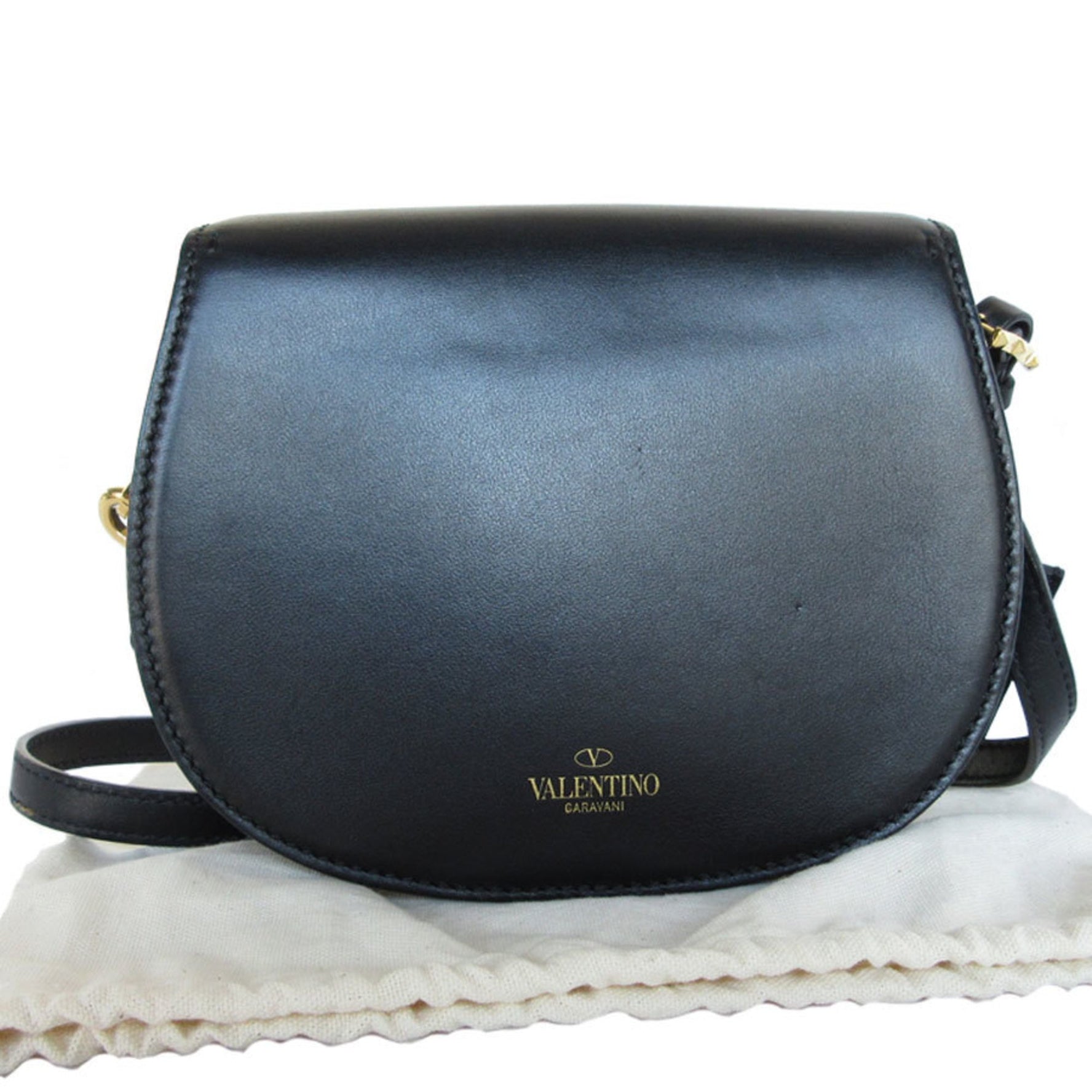 Valentino Garavani shoulder bag leather gold