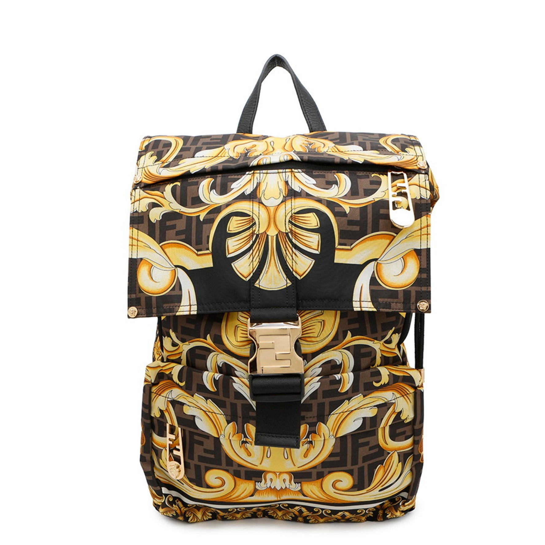 Fendi Backpack Versace Collaboration, Black