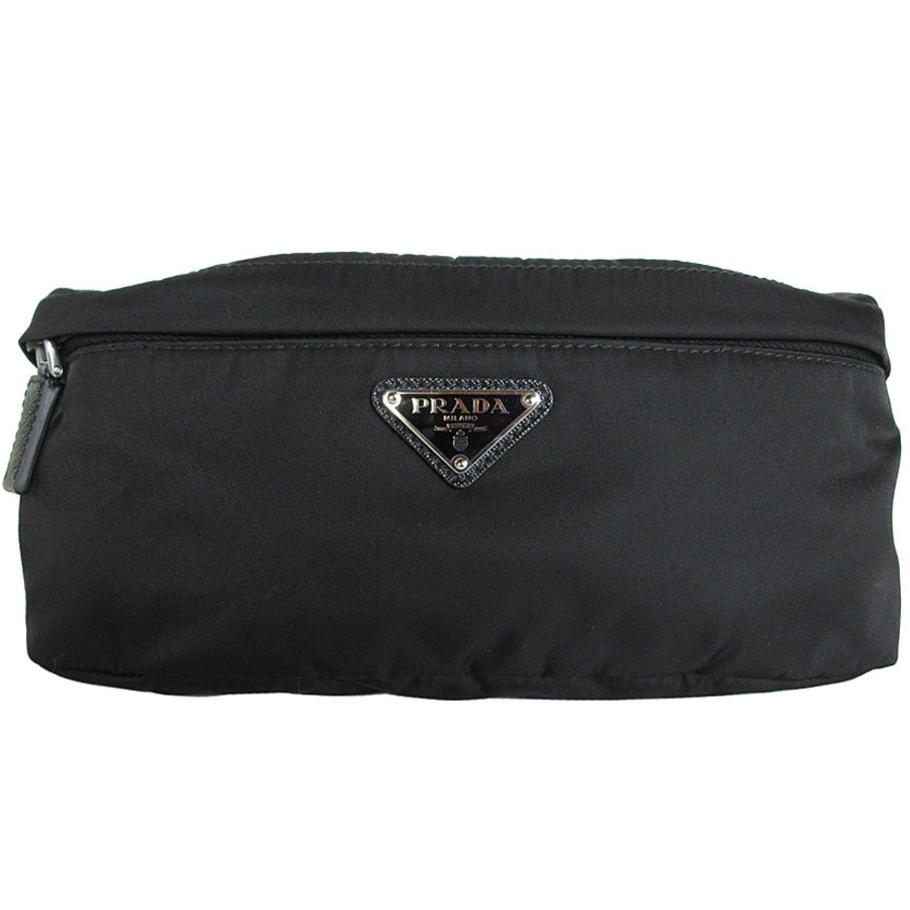 PRADA Body Bag Nylon Silver