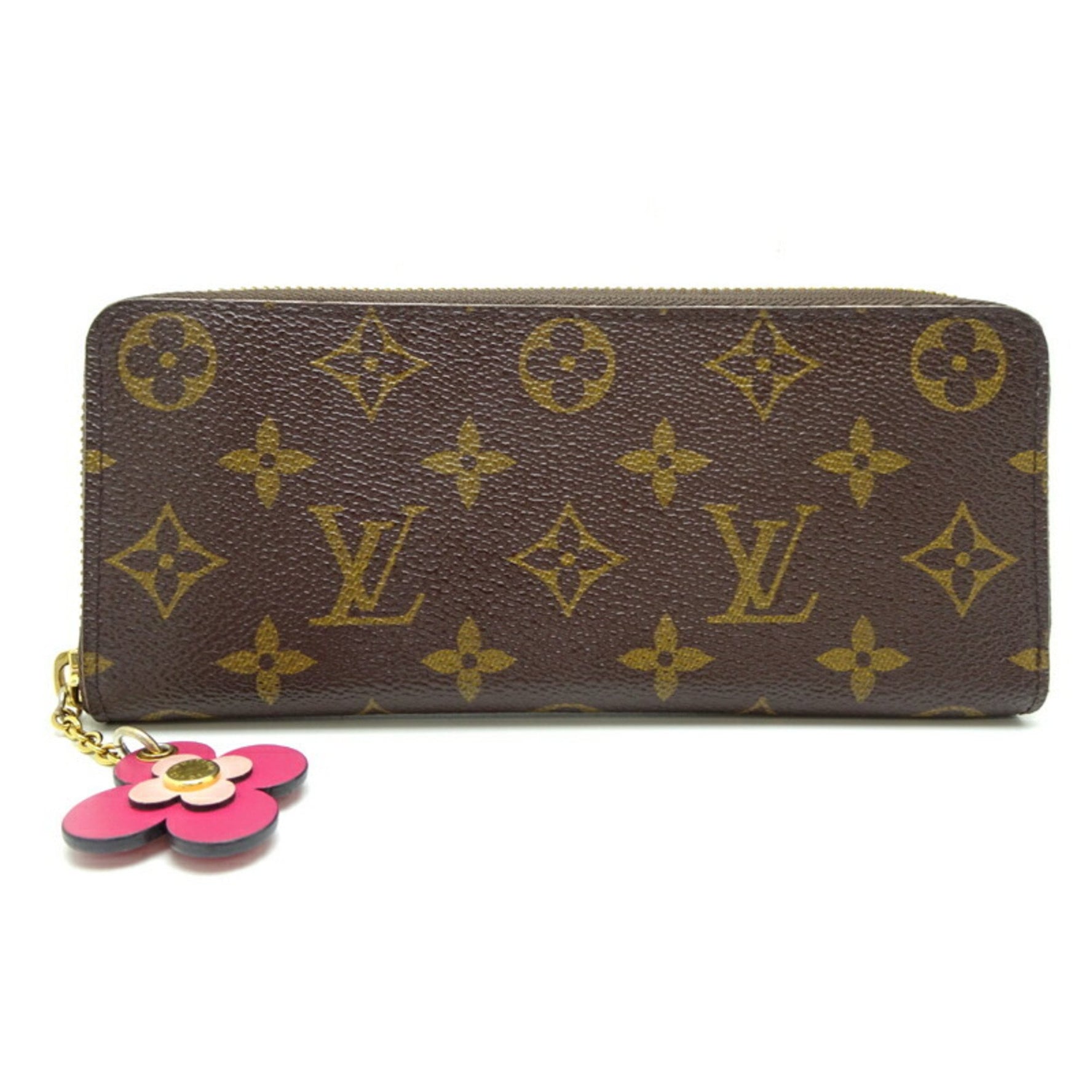 Louis Vuitton Portefeuille Clemence Long Wallet Monogram Fuchsia (Pink)