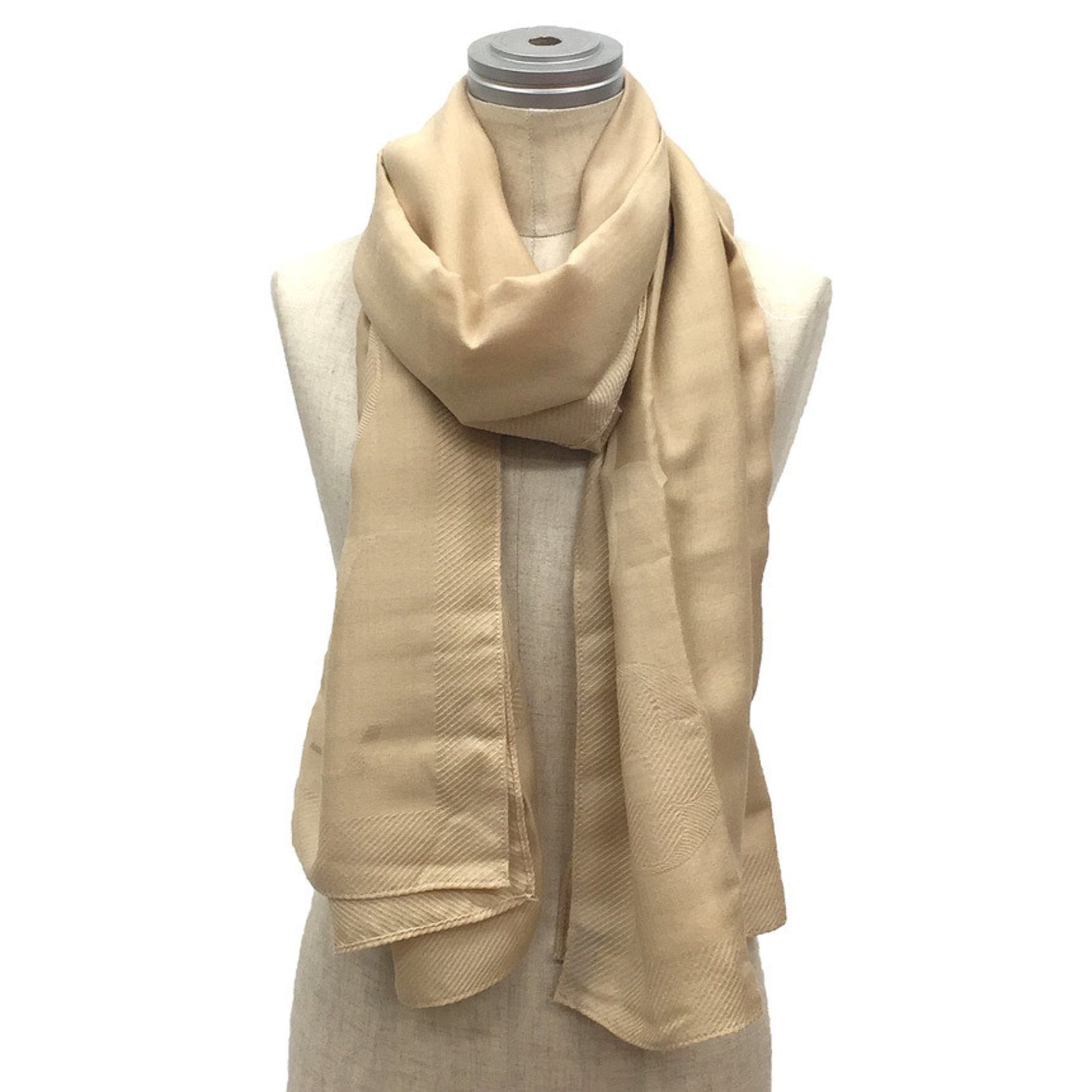 Louis Vuitton Monogram Stole Shawl Cream