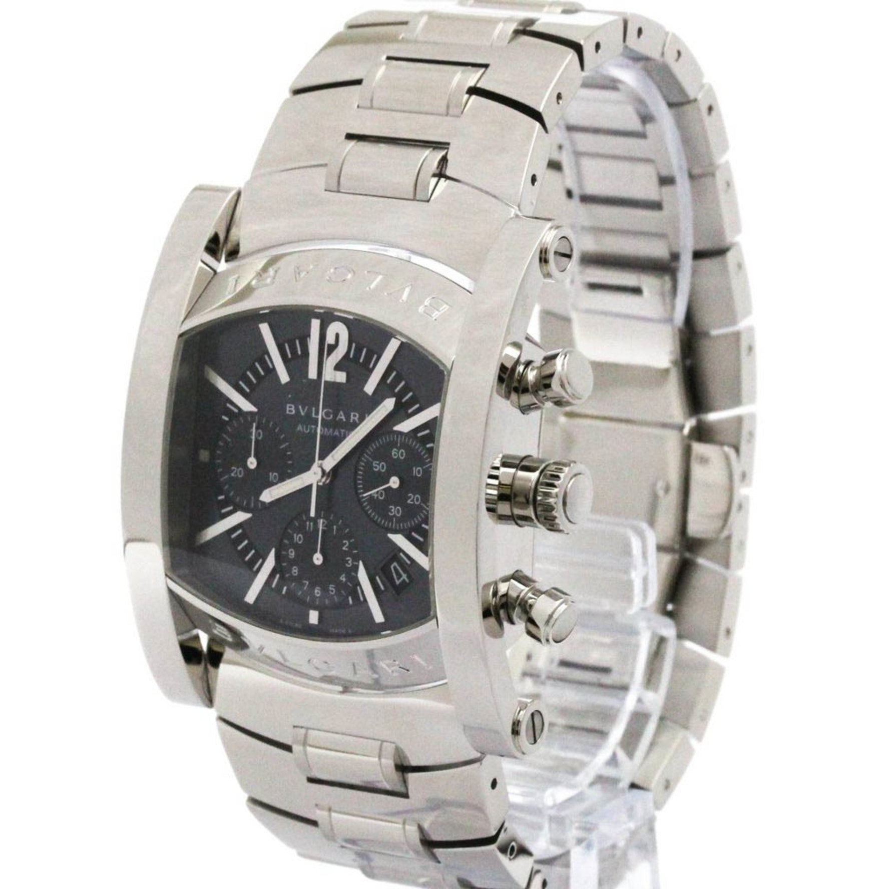 BVLGARI Assioma Chronoragph Steel Automatic Watch Polished