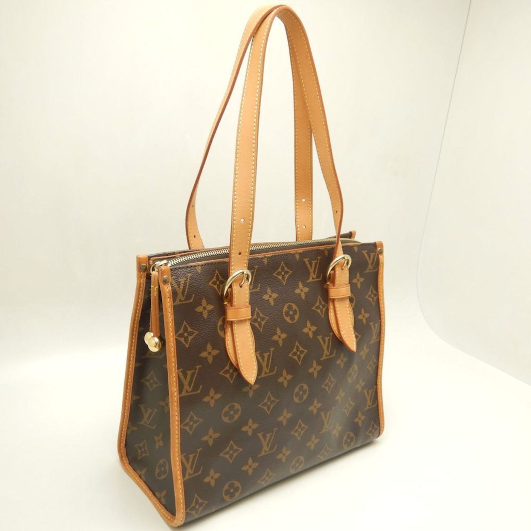 LOUIS VUITTON Louis Vuitton Monogram Popincourt Au M40007 Tote Bag Brown