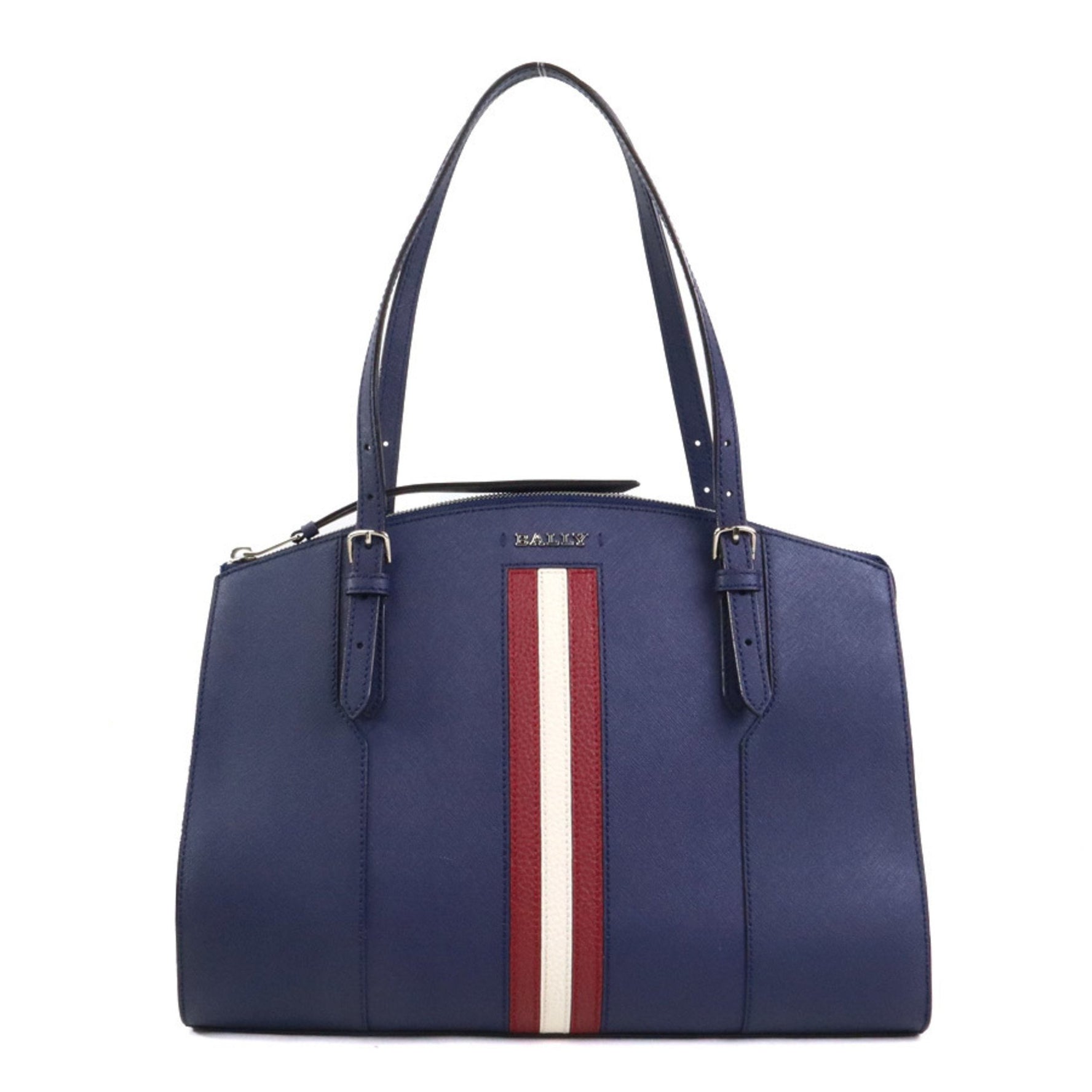 Bally Shoulder Bag, Leather, Navy, Women's, 56284g