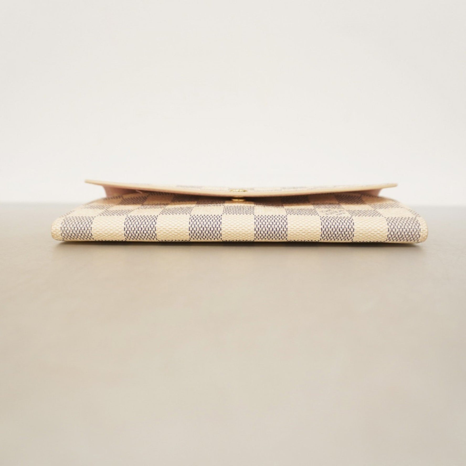 Louis Vuitton Damier Azur Portefeuille Emilie Wallet White Rose Ballerine