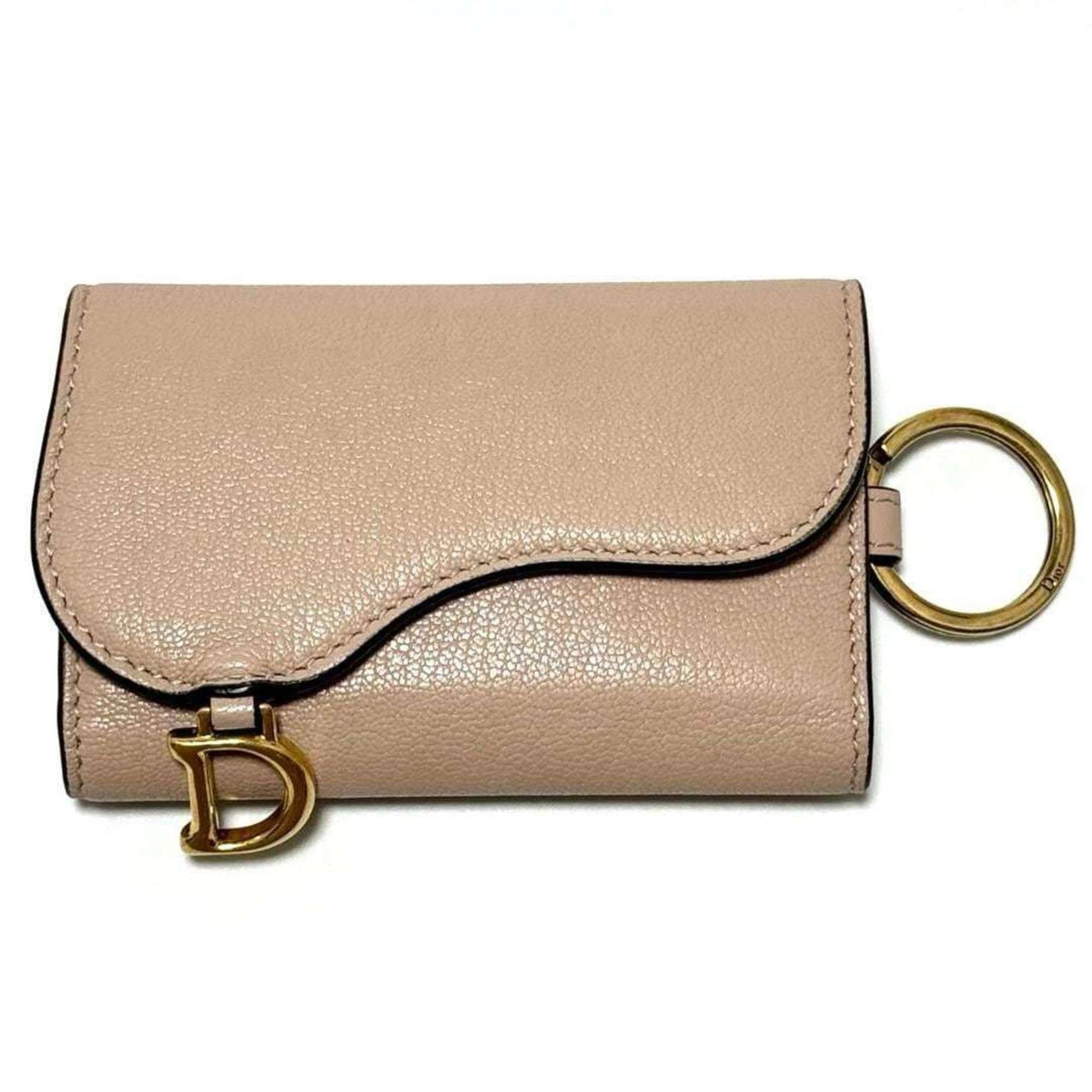 Christian Dior Dior Saddle Key Case Leather